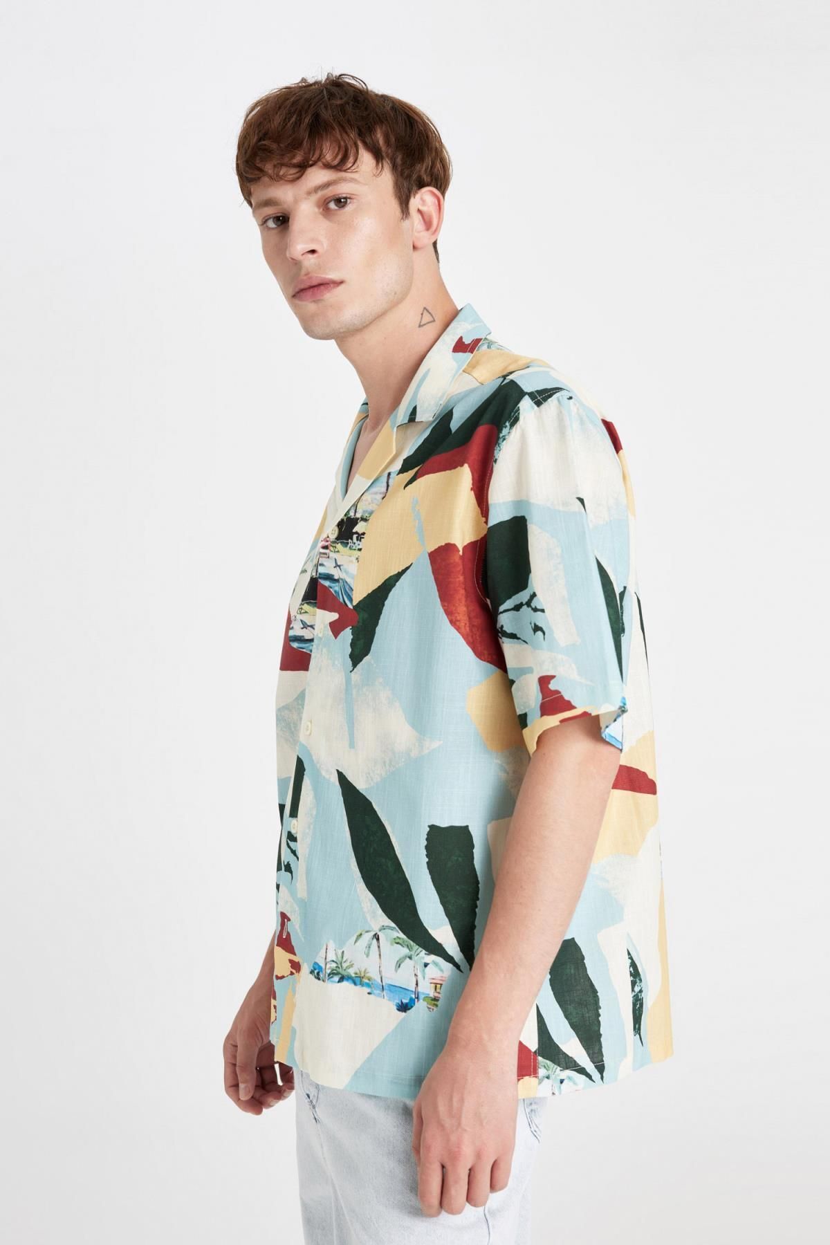 پیراهن مردانه دفاکتو | D4623AX24HS Defacto - Image 4