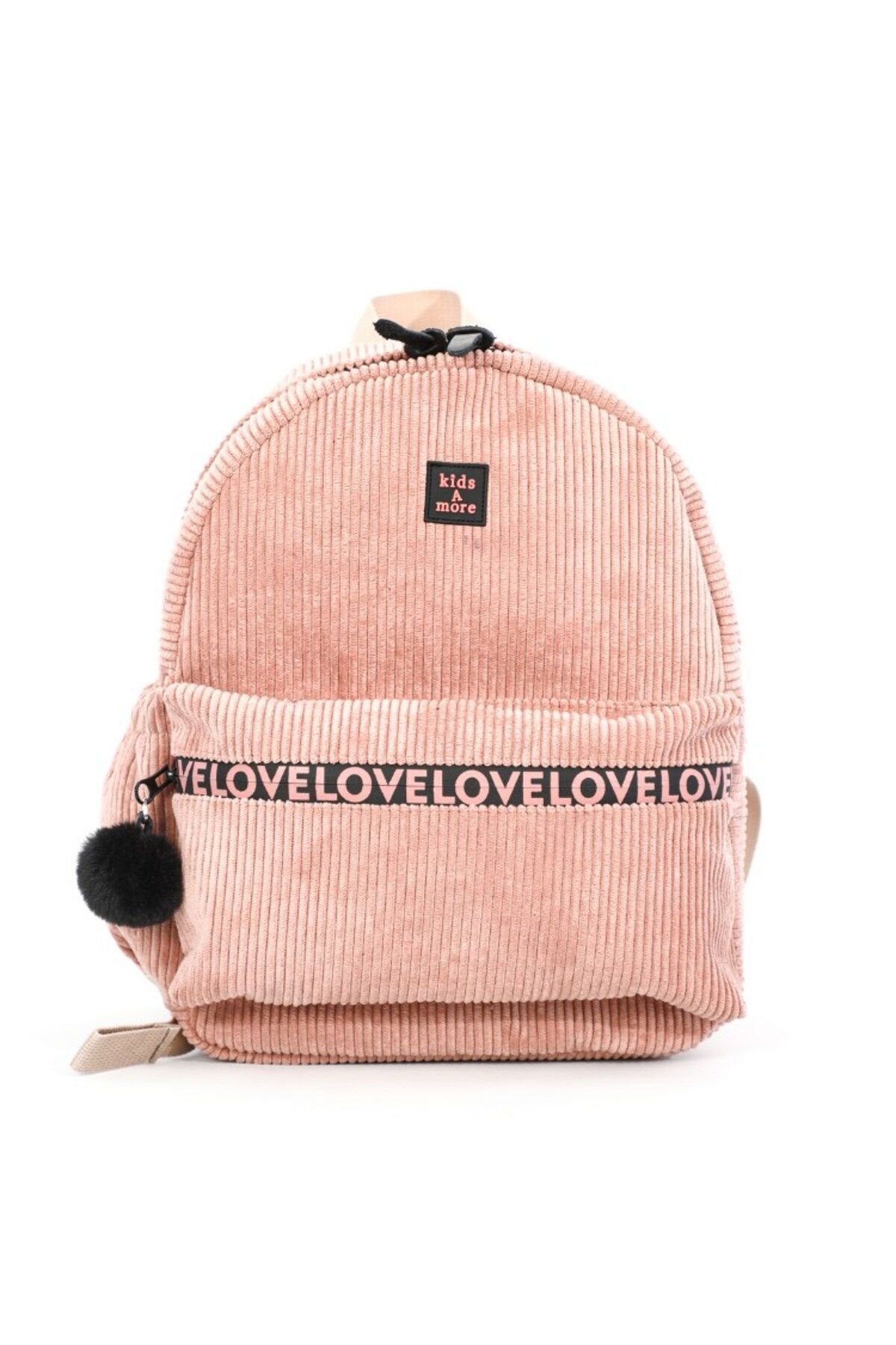 Slogan ribbon corduroy backpack deals