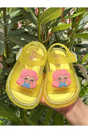 Bold Boutique Işıklı Lüx Çocuk Sandalet Terlik Hafif Taban Yumuşak Terlik,San...