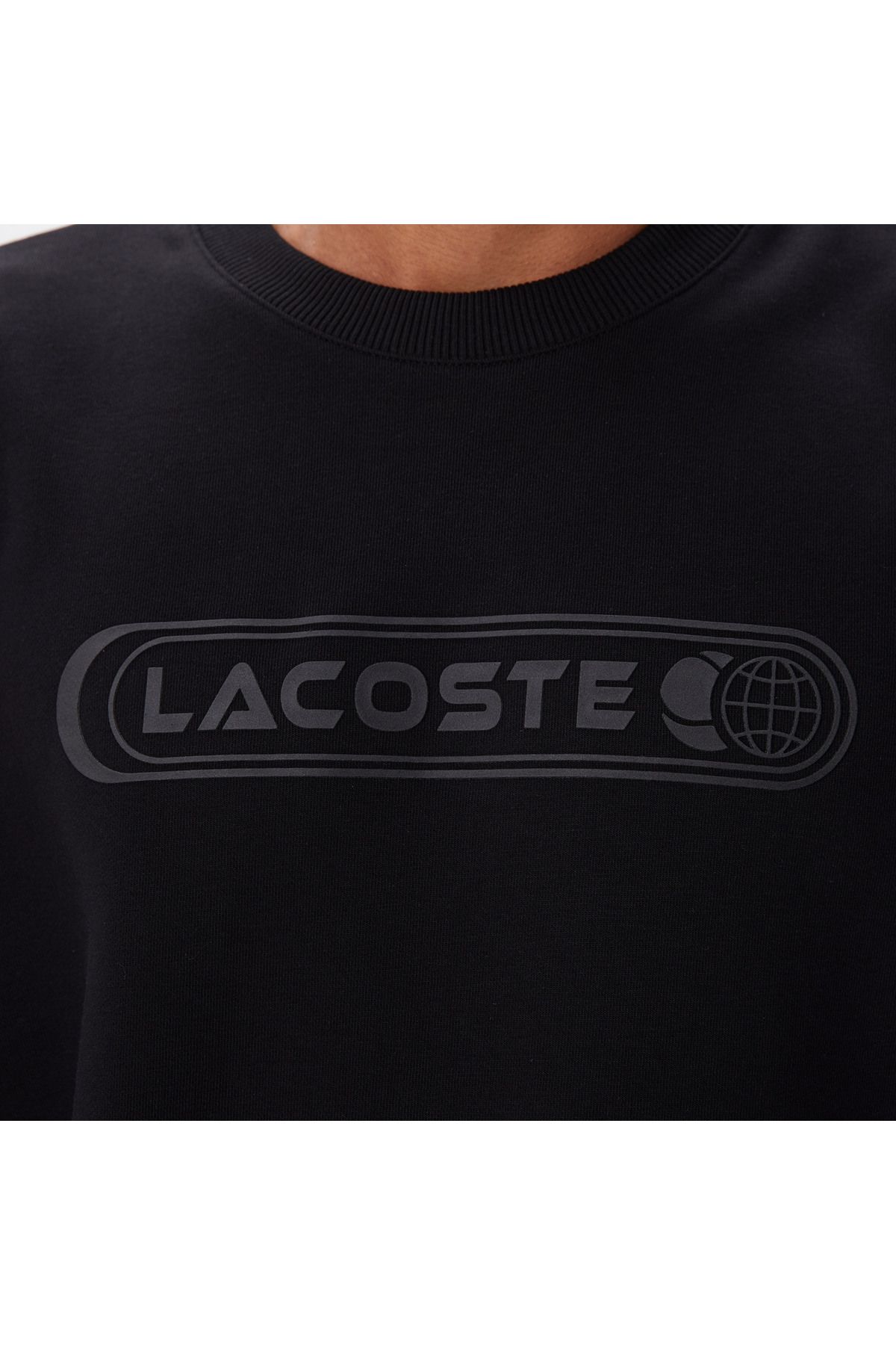 سویشرت مشکی مردانه پیراهن سیاه اورجینال Lacoste