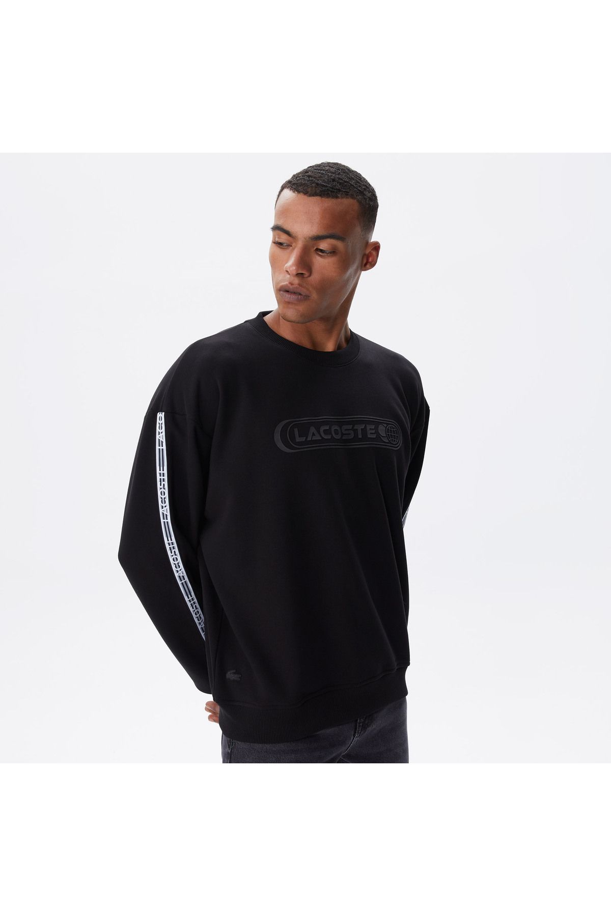 سویشرت مشکی مردانه پیراهن سیاه اورجینال Lacoste