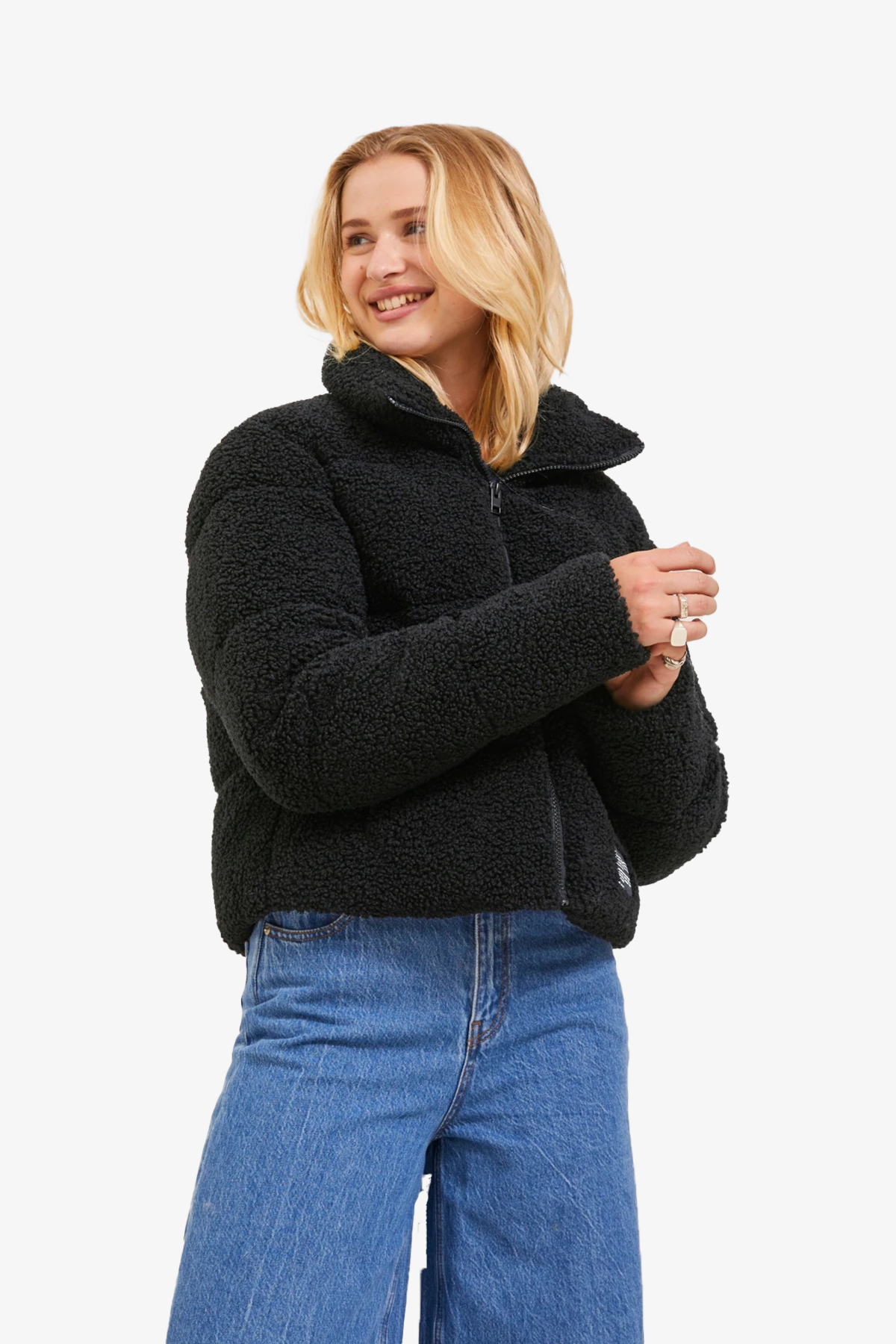 Veste Polaire Femme Chaude - Manteau Hiver Douillet à Col Montant