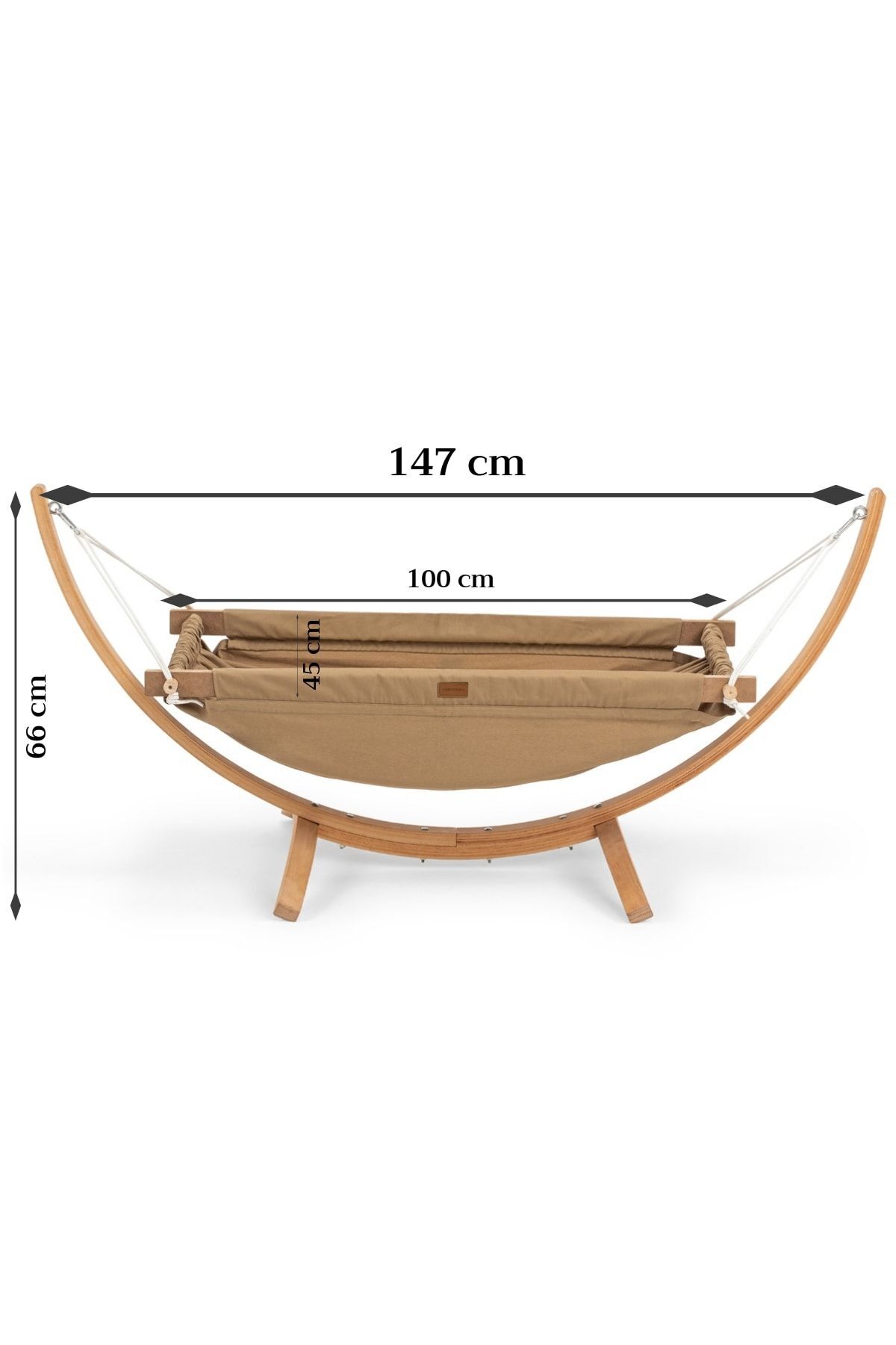 Wellgro Ahşap Bebek Hamağı-kahve fotoğrafı 3 (önizleme)