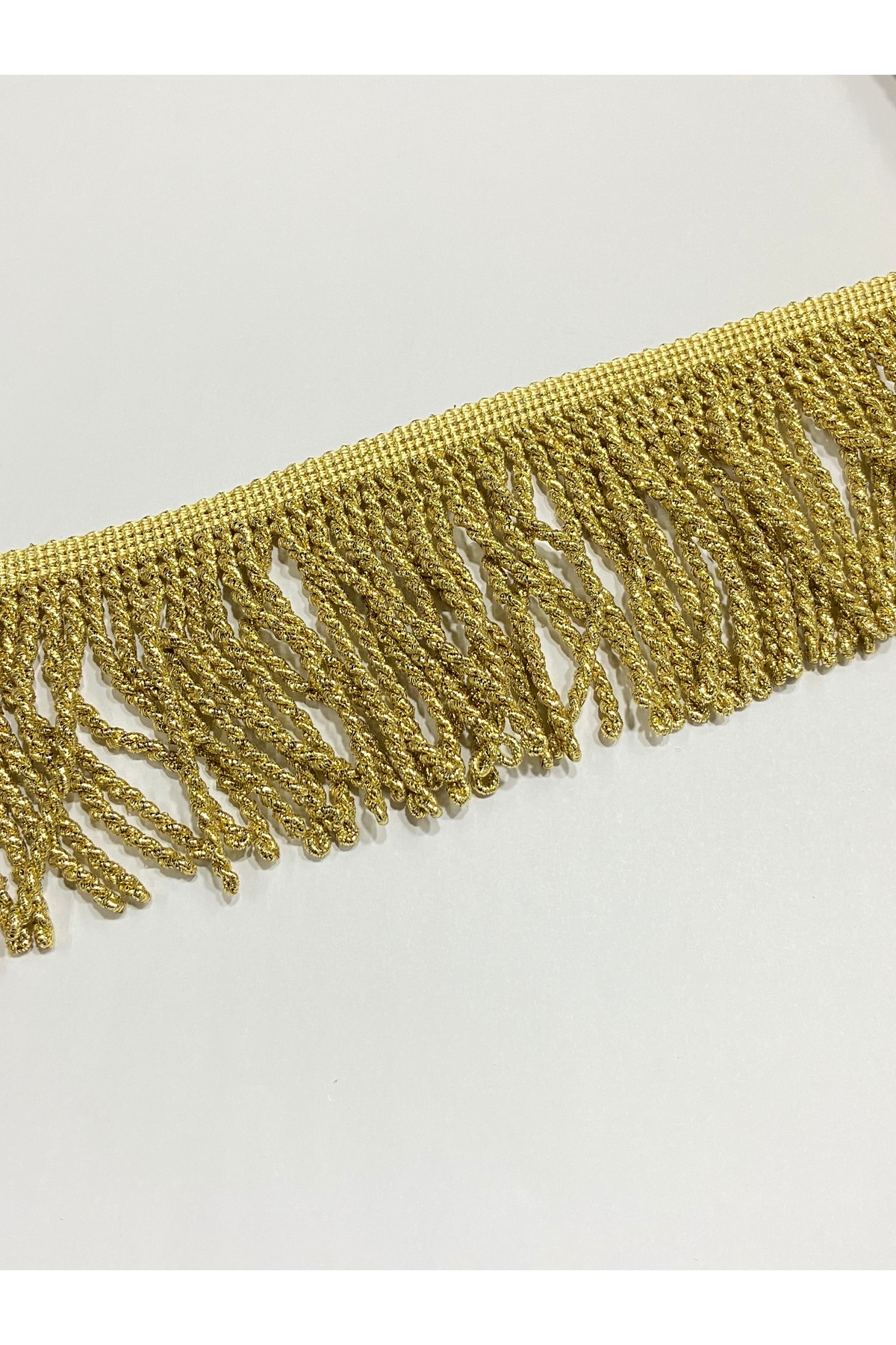 Glitter Twist Tassel / Sofa Pillow Cover Tassel / 1 Merte / 10 cm / Gold