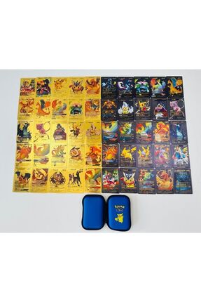 Abetto Market Pokemon Gold Kart & Black Kart 50 Adet Özel Seri Kartlar Ve Pok...