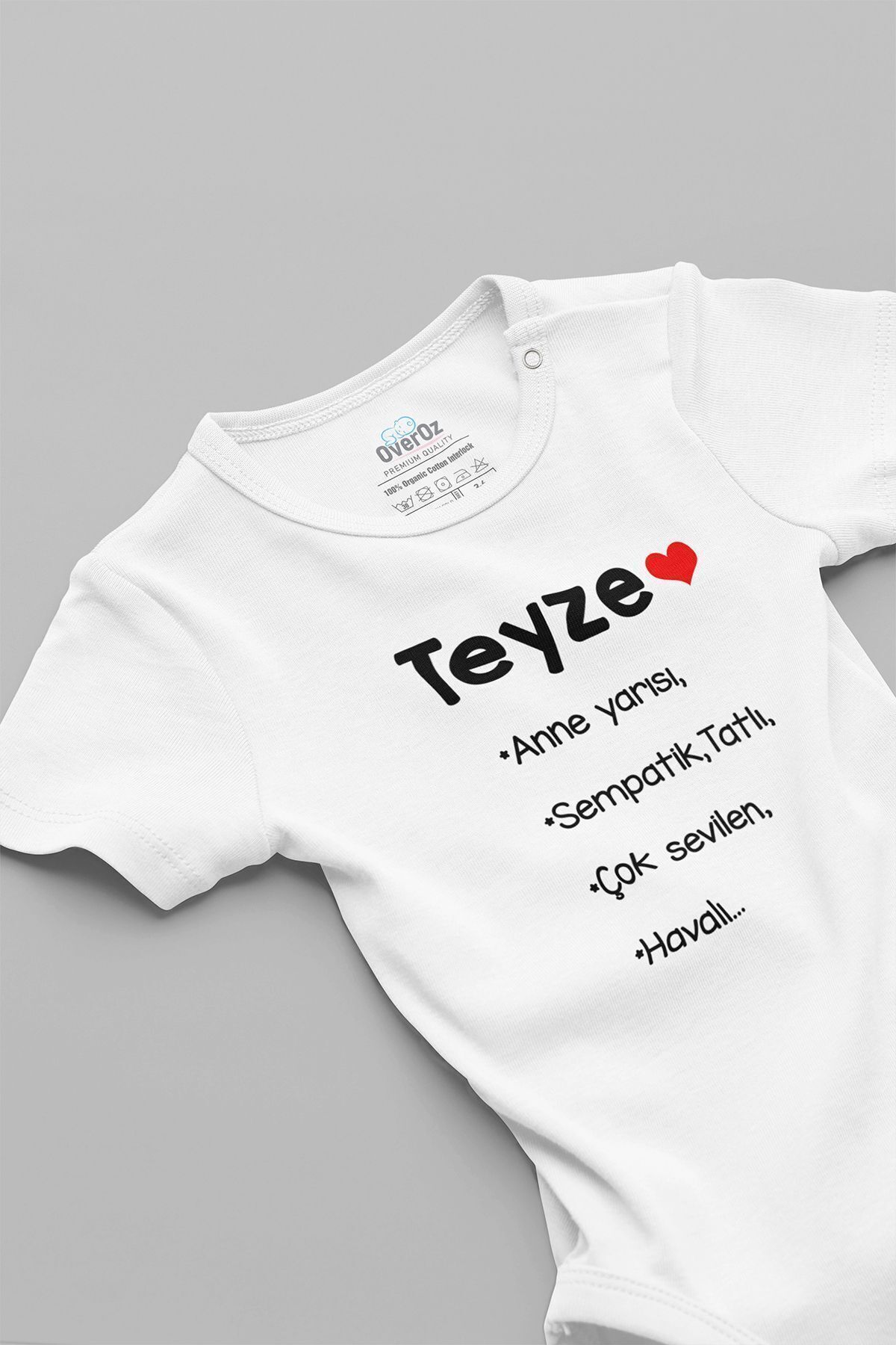  سرهمی نوزادی طرح خاله ارگانیک ۱۰۰٪ پنبه طرح مادر با دکمه‌های فشاری ۵۰۵۸