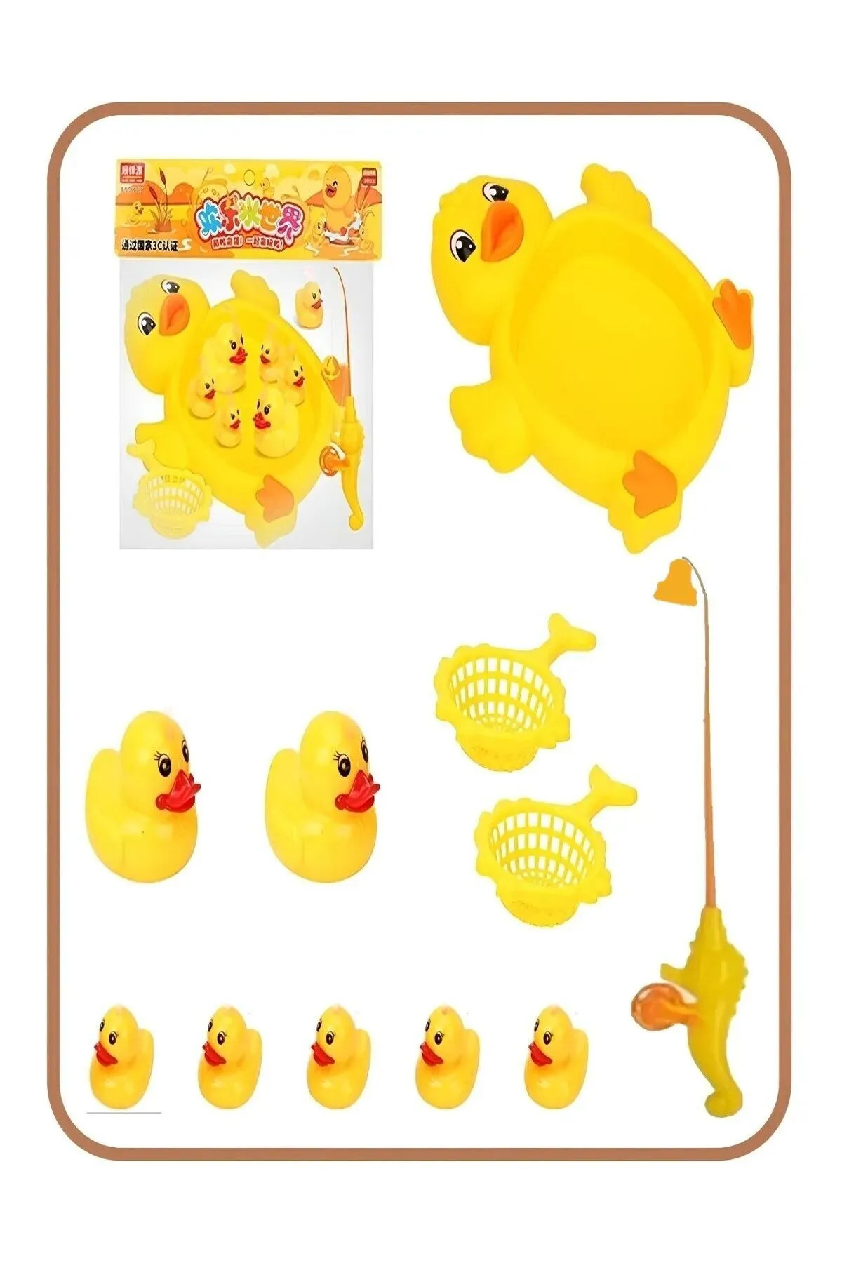 Bundeba Mıknatıs Oltalı Balık Yakalama Oyunu Şirin Ördek Ve Yavruları Havuzlu 11 Parça Eğlenceli Set fotoğrafı 4 (önizleme)
