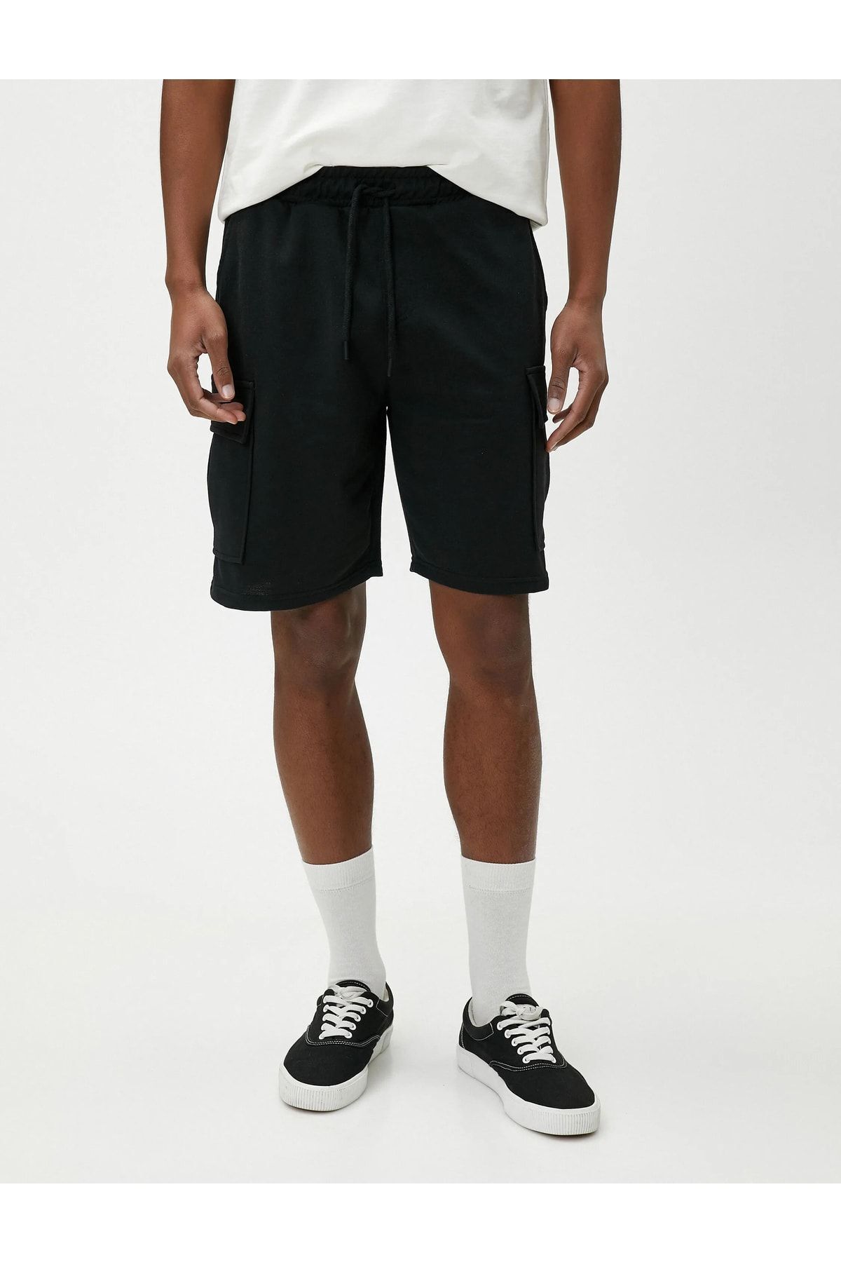 OXVİN-Multi Pocket Waist Elastic Lace Up Oversize Normal Length Men's Shorts (COMFORTABLE FIT) 4