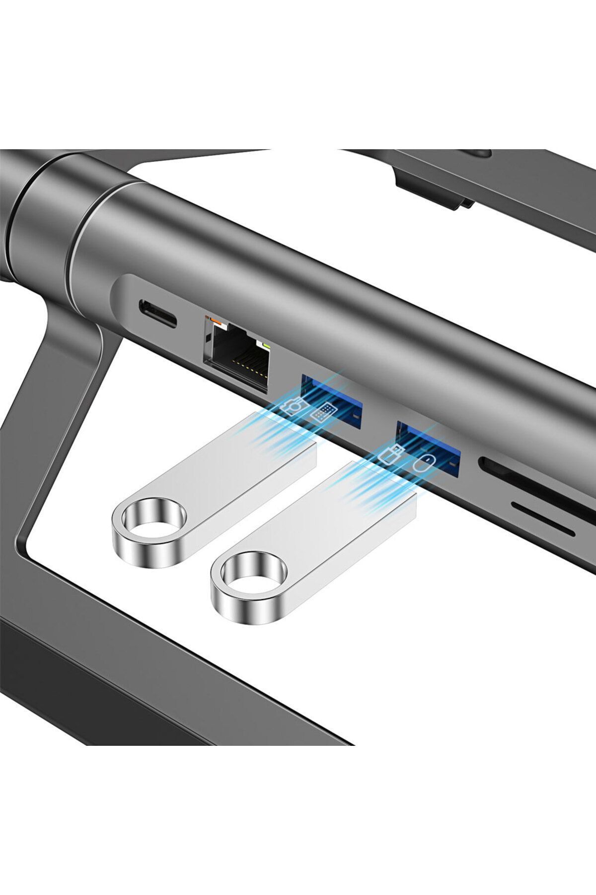 WIWU-حامل الكمبيوتر المحمول والكمبيوتر المحمول PD 3.0 Port Wiwu A821CH 8in1 Hub مع محطة إرساء PD/USB/RJ45/SD 5