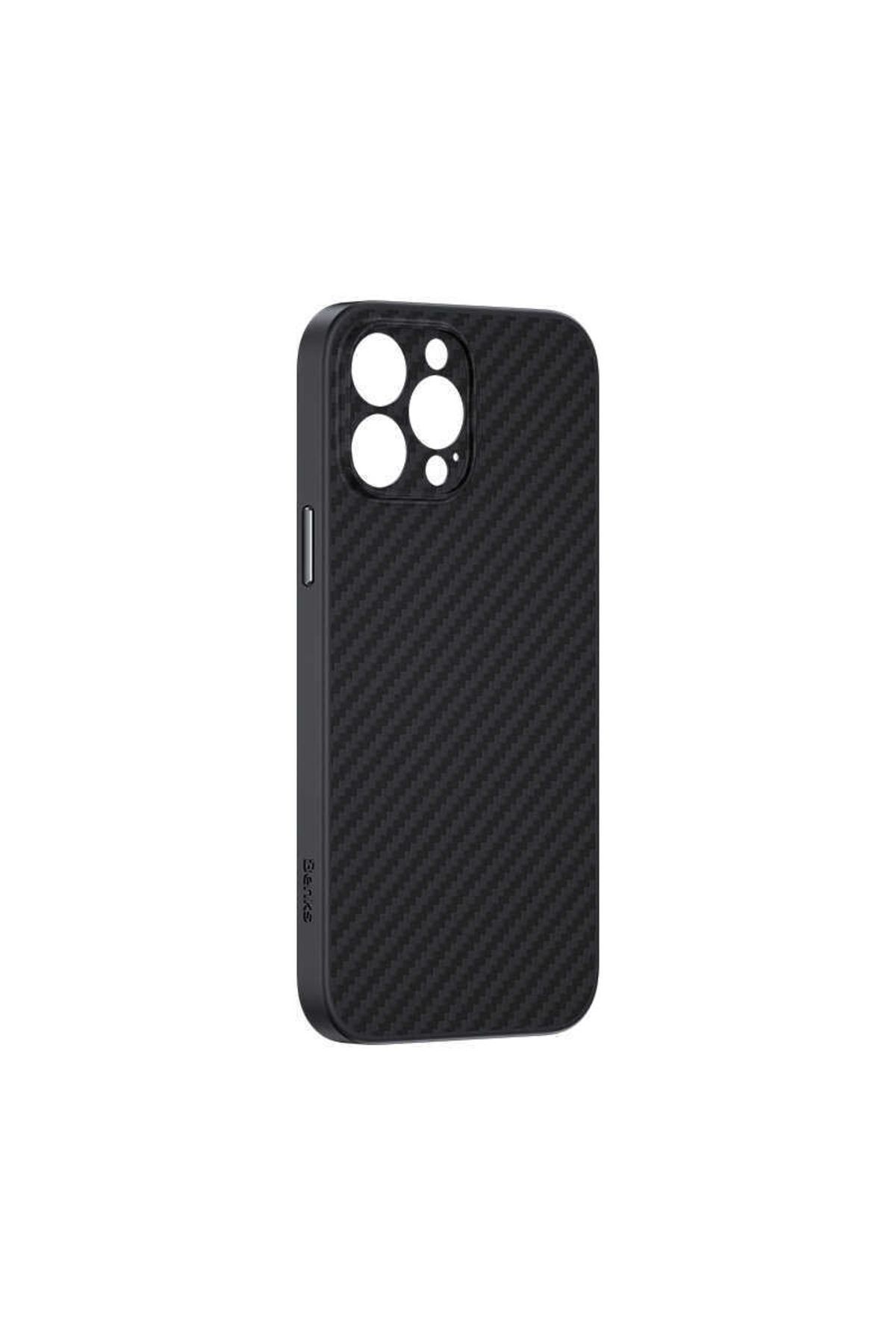 کاور و قاب IPHONE 12 PRO MAX CASE MAGSAFE پوشش فیبر کربن را می دهد Benks