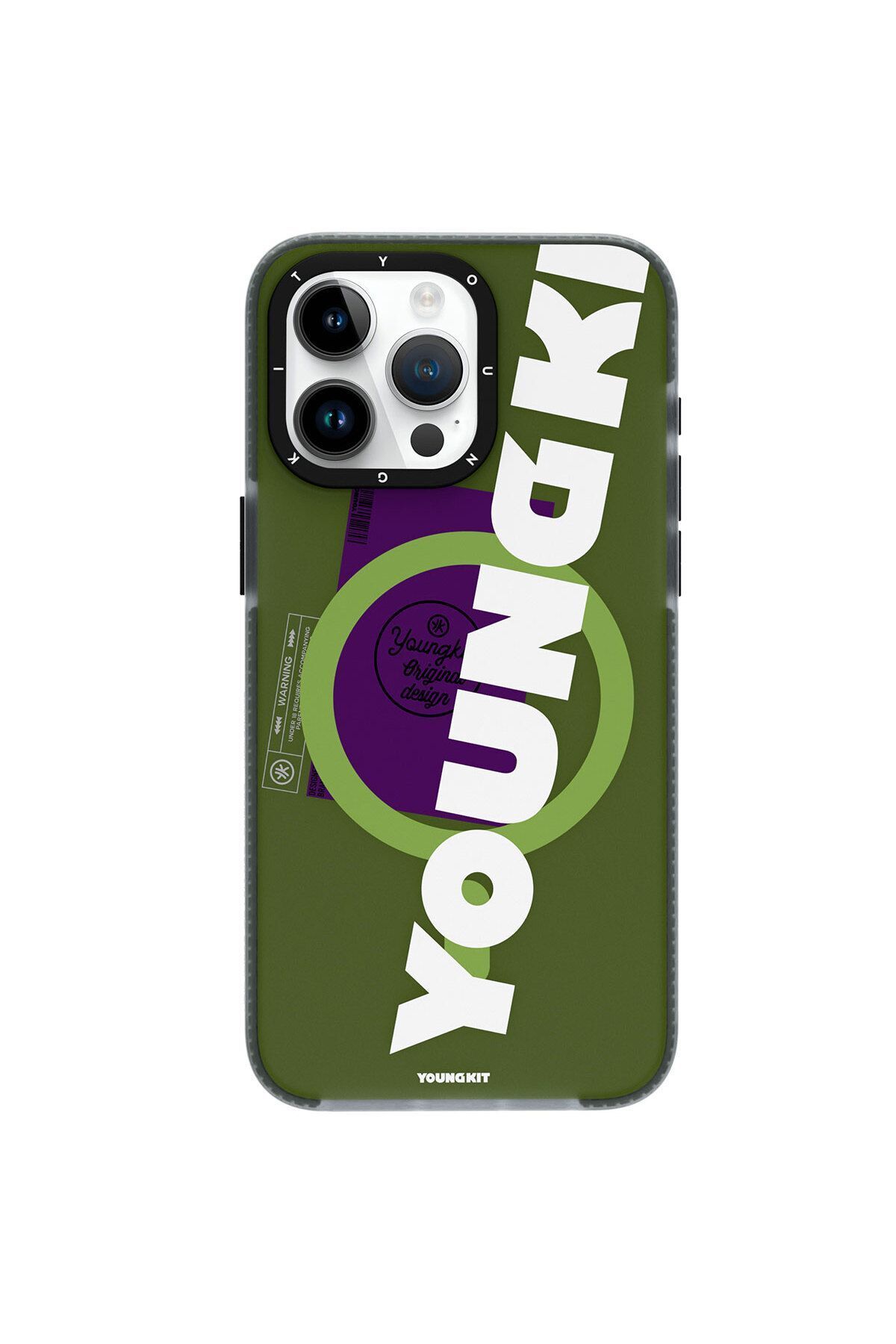 iPhone 15 Pro Youngkit Binfen Serisi Magsafe Uyumlu Kılıf  - Yeşil