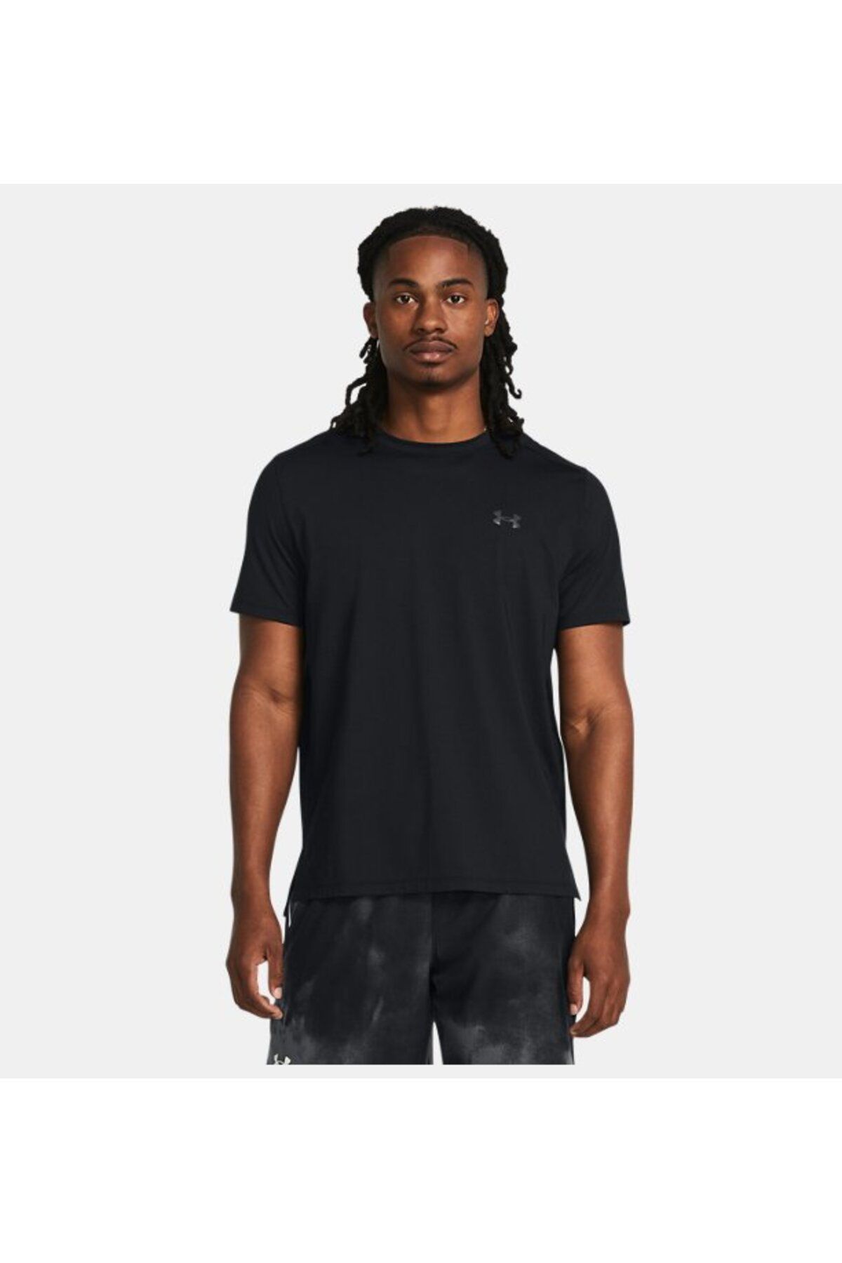 تی شرت ورزشی مشکی مردانه آستین کوتاه نخبگان UA 1382648 001 راه اندازی Under Armour