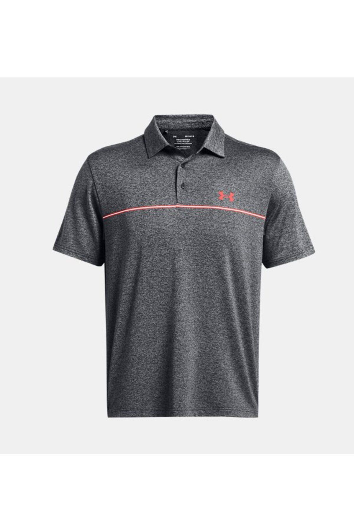 تی شرت ورزشی خاکستری مردانه UA 3.0 POLO 005 Under Armour