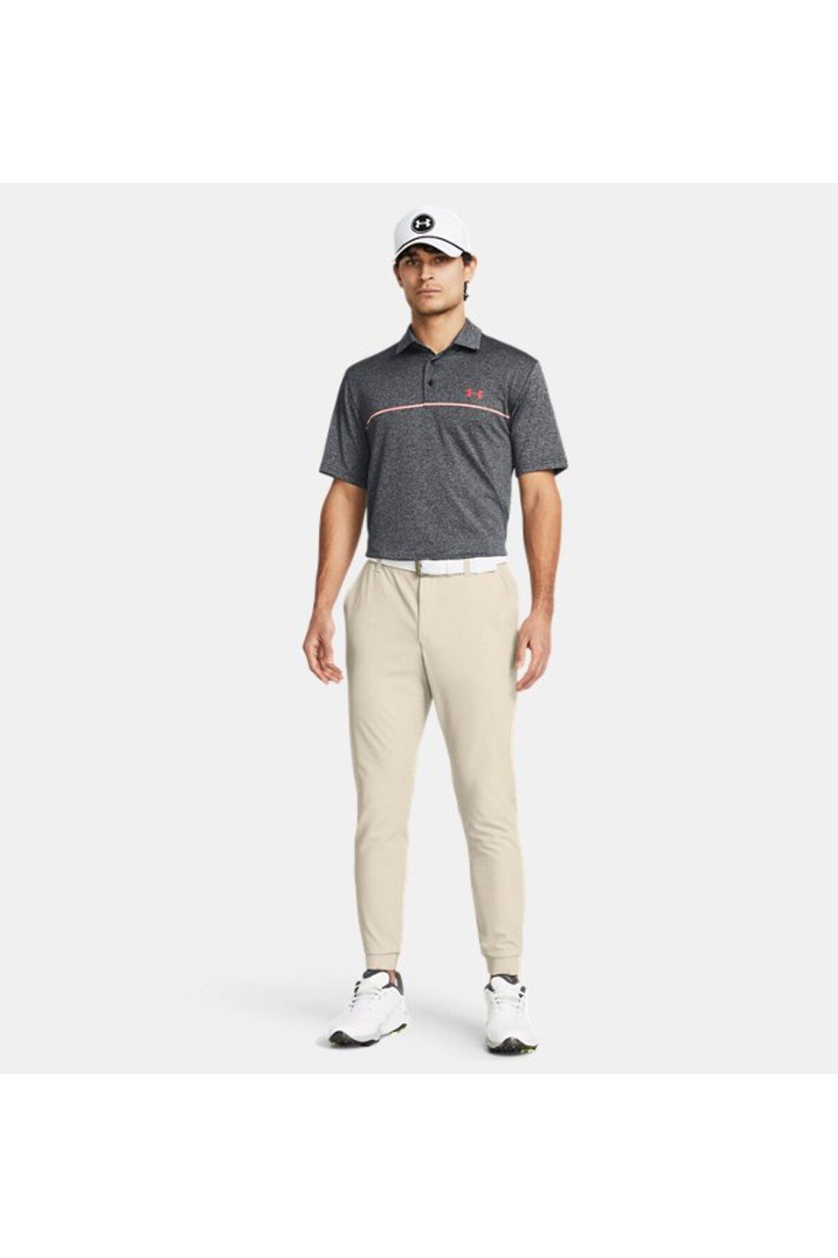 تی شرت ورزشی خاکستری مردانه UA 3.0 POLO 005 Under Armour