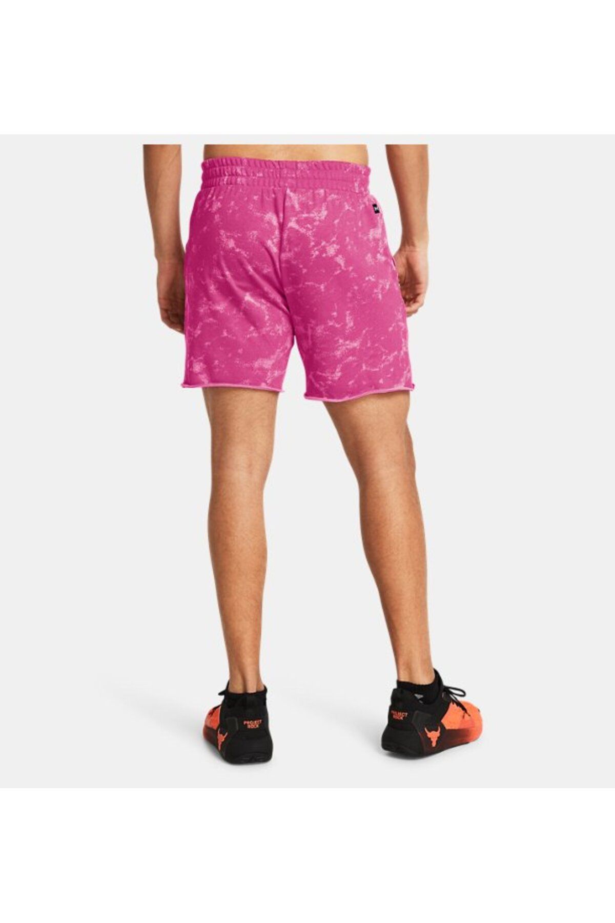 شورت ورزشی صورتی مردانه PJT RCK AOP TERRY کوتاه 1383293 686 Under Armour