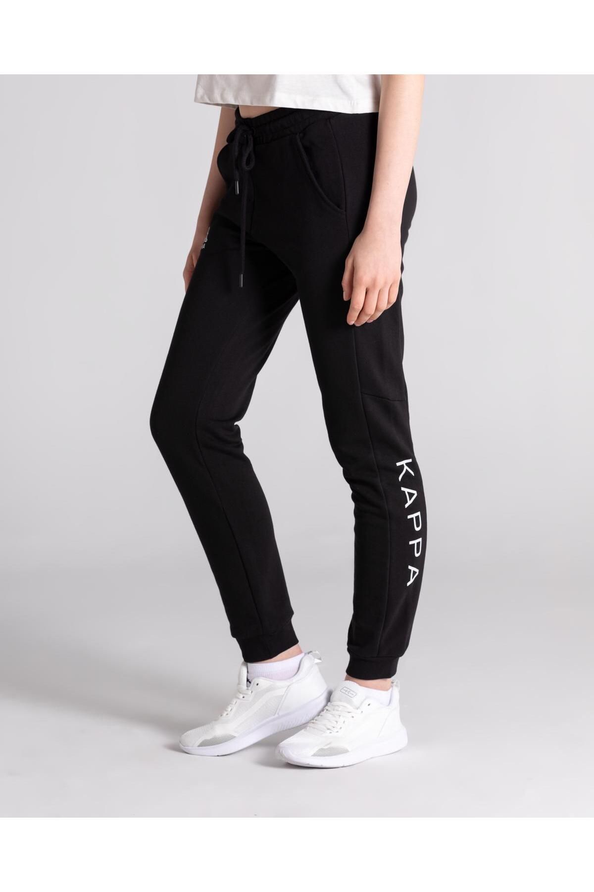 Kappa Logo Ester Women s Black Regular Fit Sweatpants Trendyol