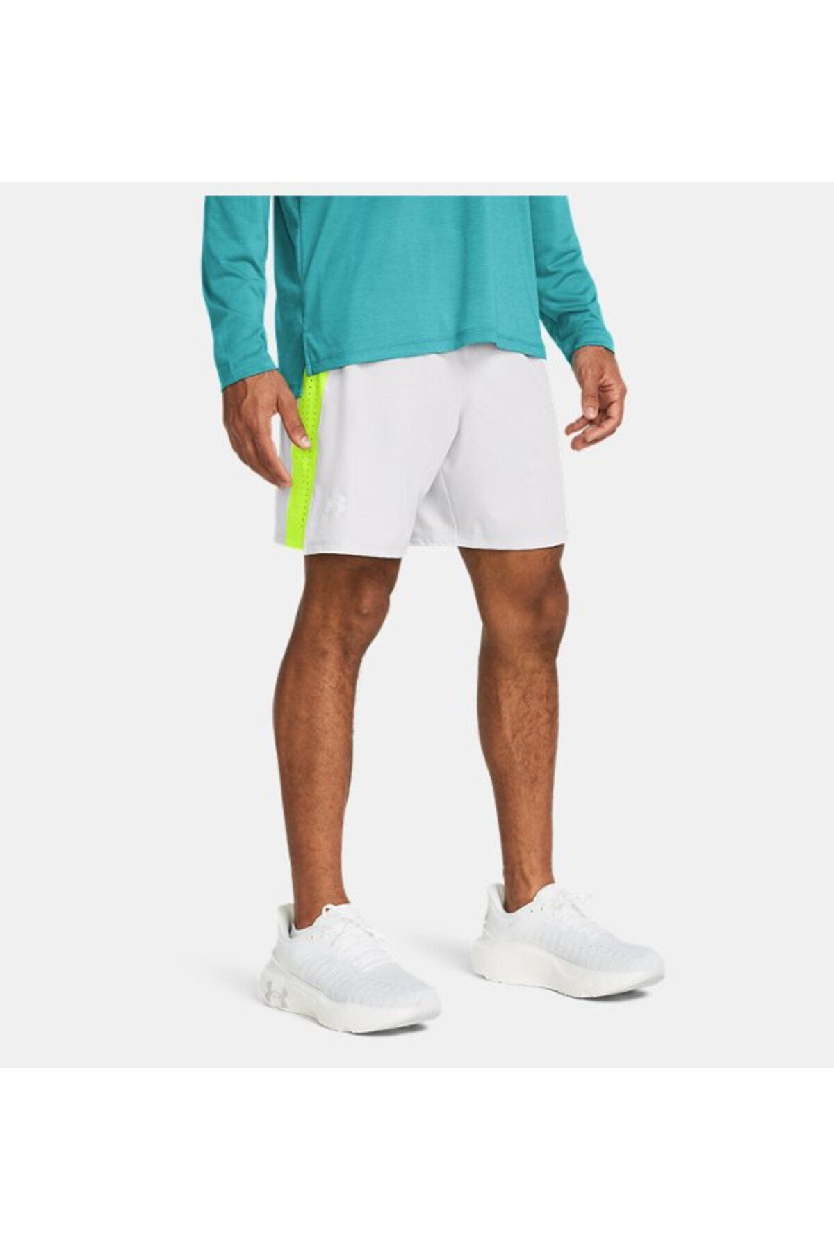 شورت ورزشی سفید مردانه های نخبگان 7 '' UA راه اندازی شده 1376508 014 Under Armour