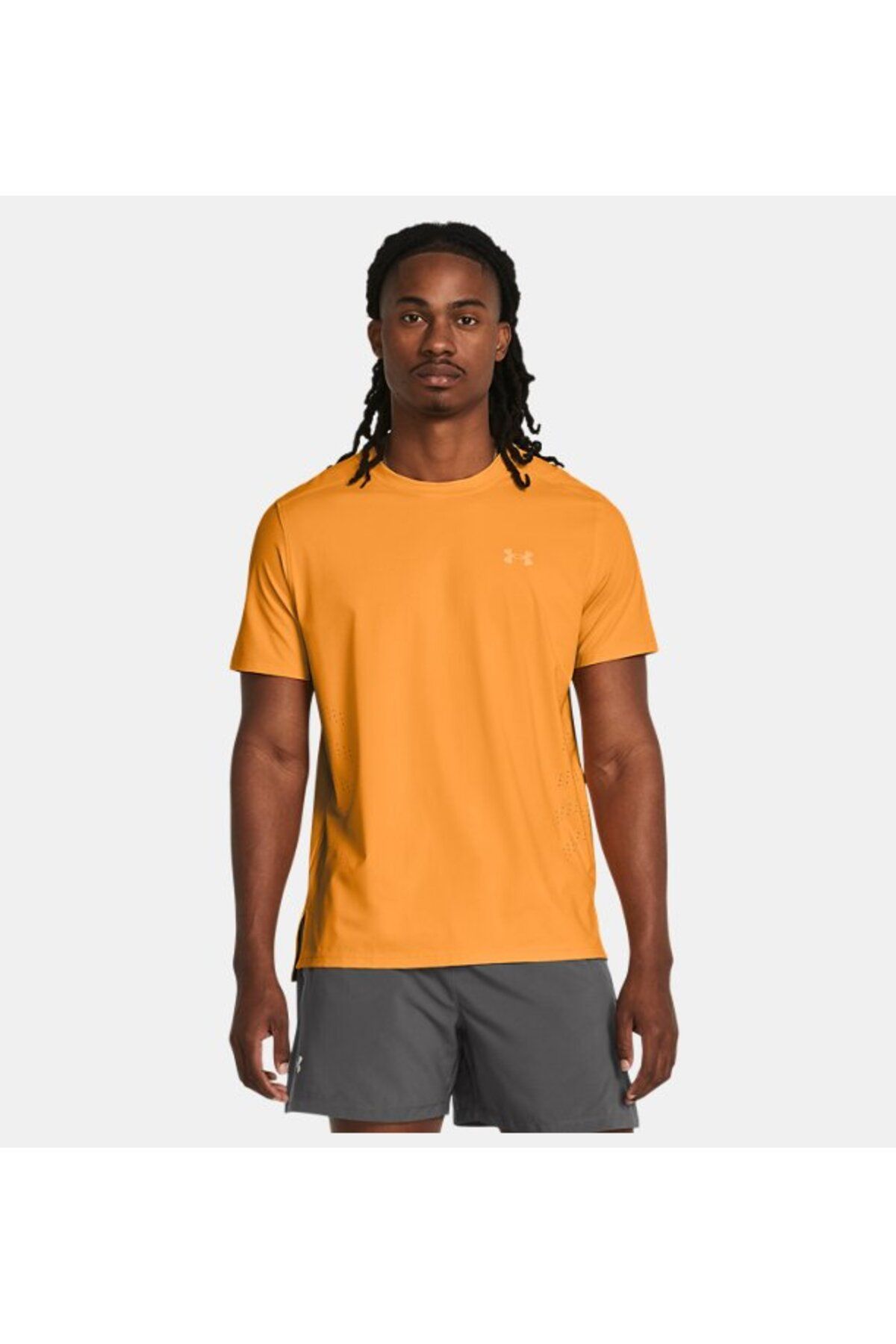 تی شرت ورزشی نارنجی مردانه راه اندازی UA آستین کوتاه نخبگان 1382648 803 Under Armour