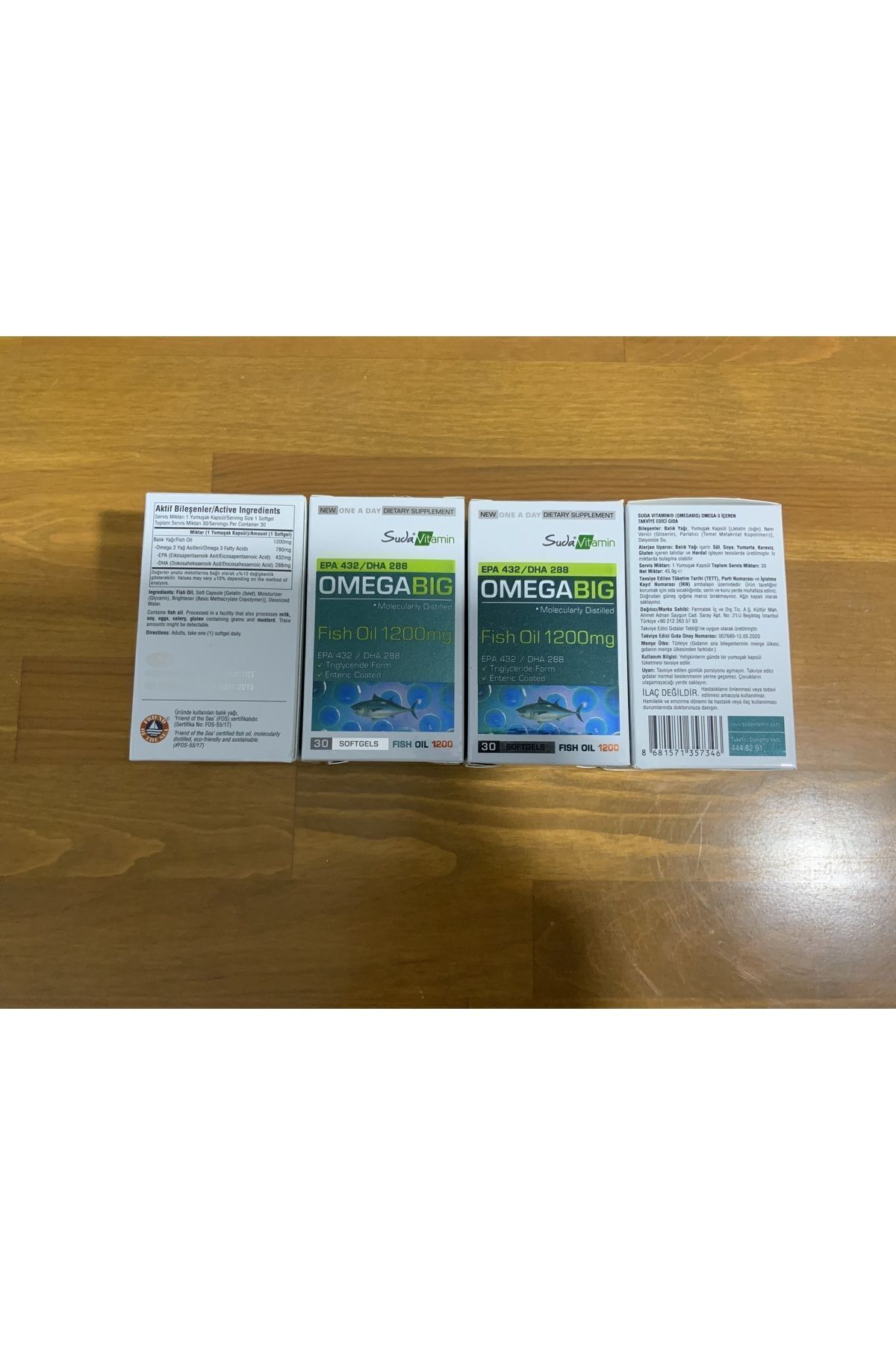 Suda Vitamin-Omegabig Fish Oil 1200 Mg 30 Capsules 4 Pcs 3
