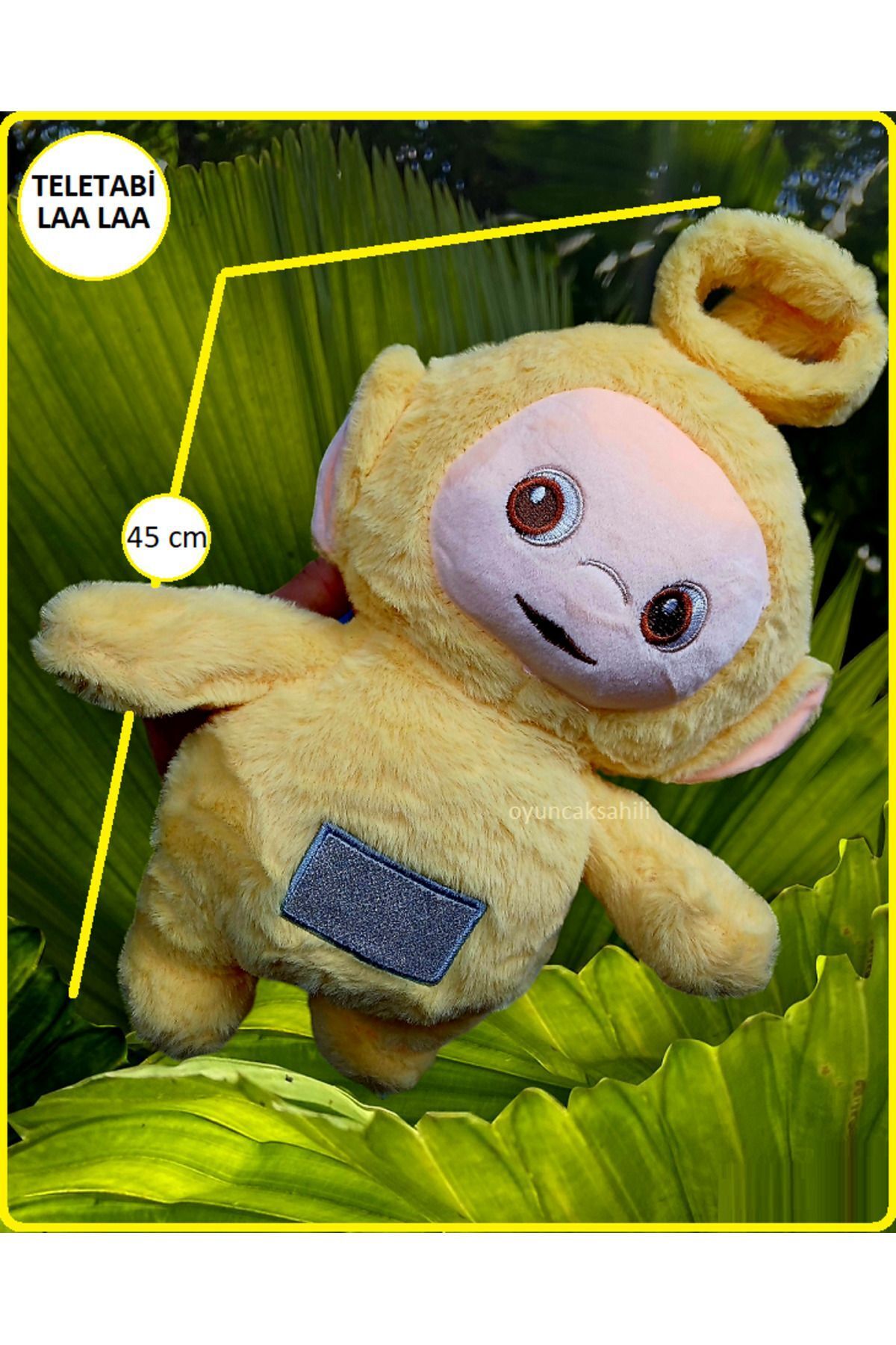 OYUNCAKSAH L Laa Laa Teletabi Plush Toy Teletubbies Overseas Special La La With Antenna 45cm Yellow Trendyol