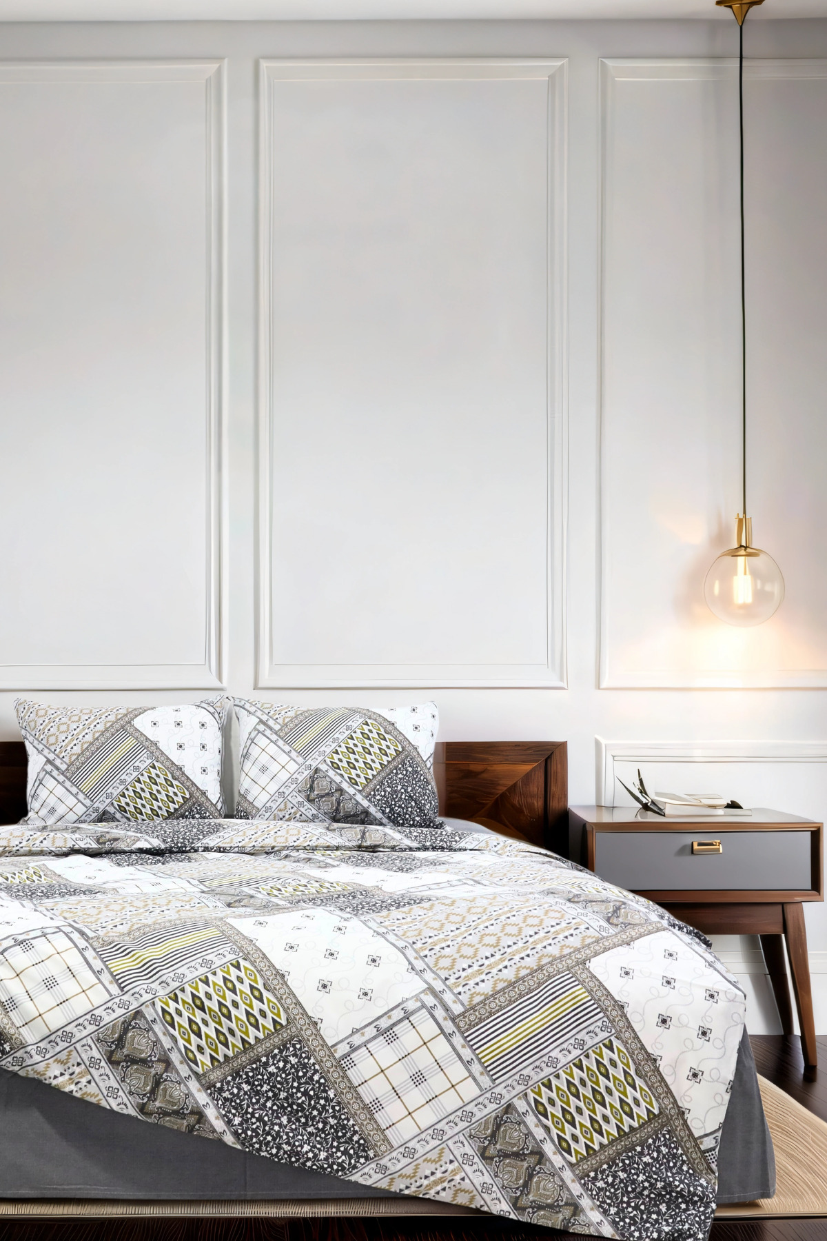 Boreas Home TÜRKAN Pamuklu Çarşafı Lastikli Çift Kişilik Nevresim ...