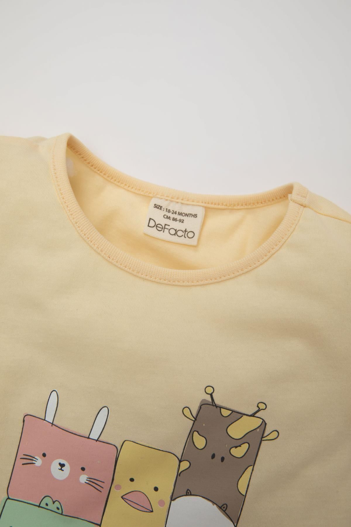 ست پیژامه و لباس خواب دخترانه دفاکتو Defacto اورجینال دخترانه کد کالا C5069A524HS - تصویر 3