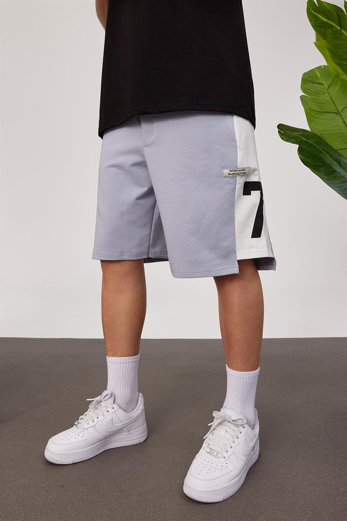 NOMARC-Gray Shorts - Size 7 Printed 2