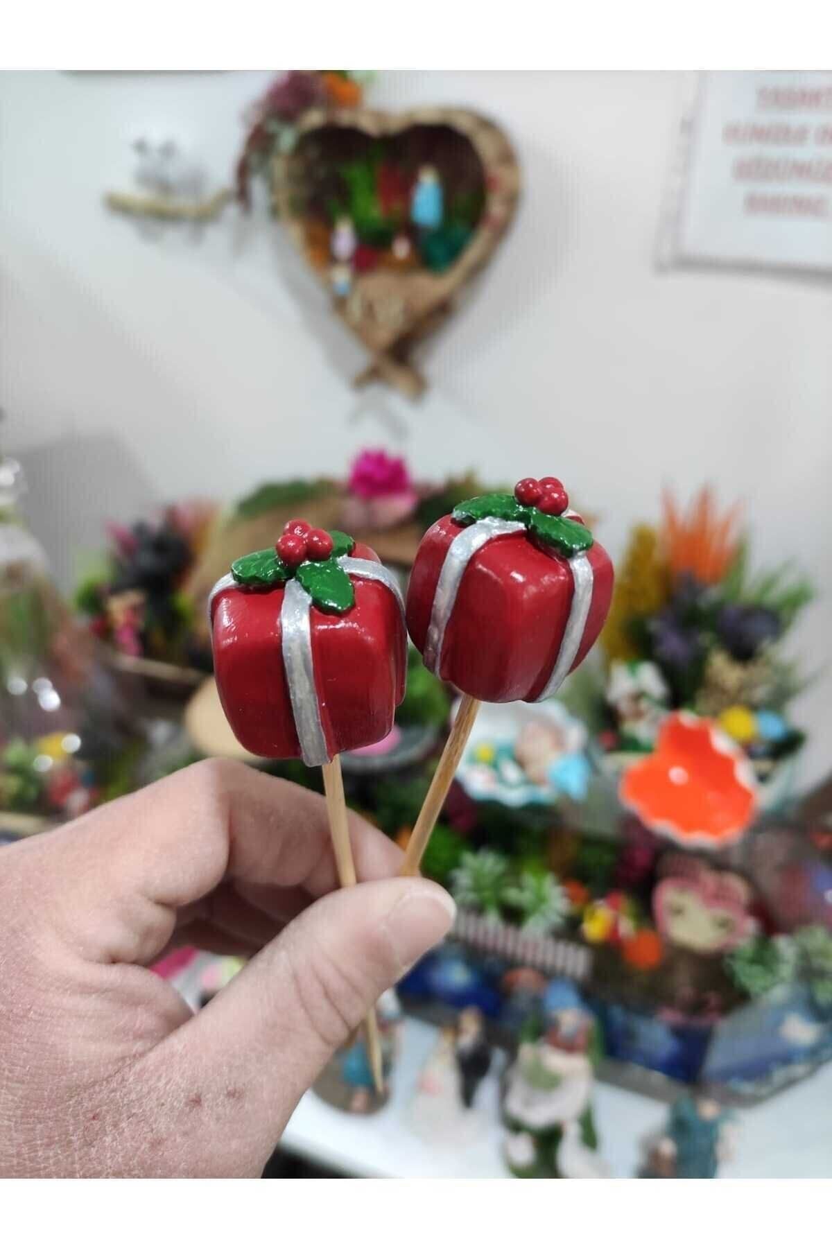 2pcs Christmas Christmas Miniature Figure Character Toys Household Small Tiny Toys