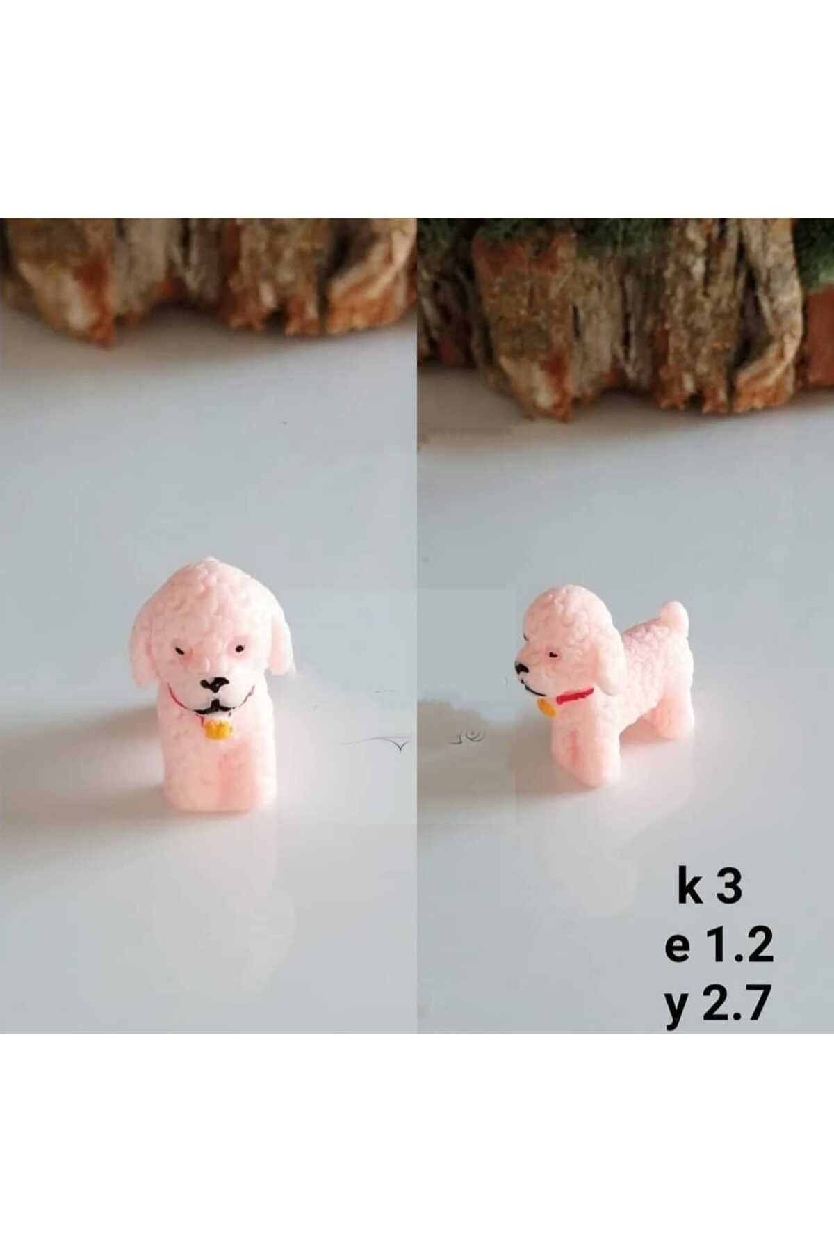 Minik 4'lü Köpek Maket Kürdanlı Cupcake Pasta Süsü Doğum Günü Süsleri Pasta Kürdanı