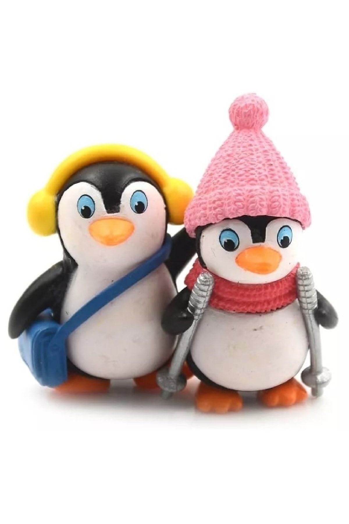 2'li Penguen Teraryum Objeleri Teraryum Süsleri Saksı Süsleri Minyatür Obje