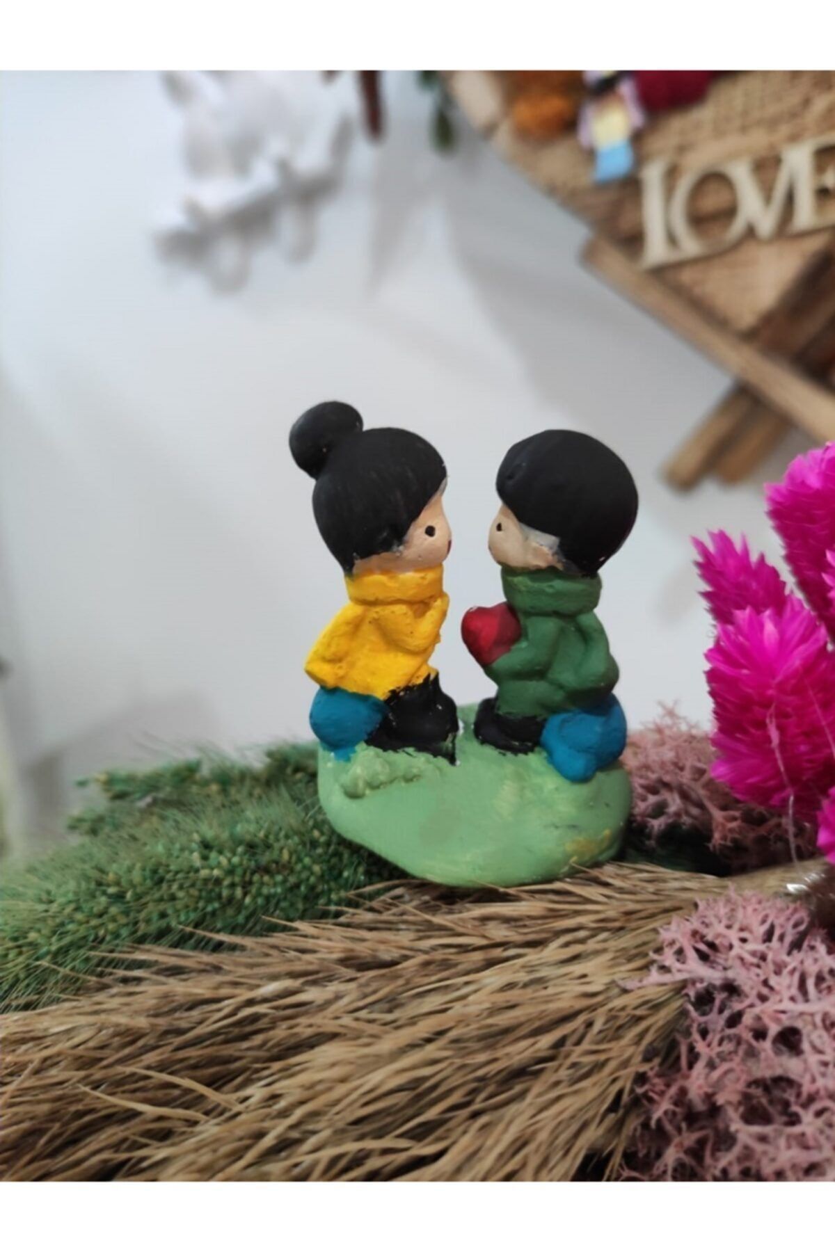 Kalpli Sevgili Evlenme Teklifi Teraryum Minyatür Obje Teraryum Diorama Malzemeleri