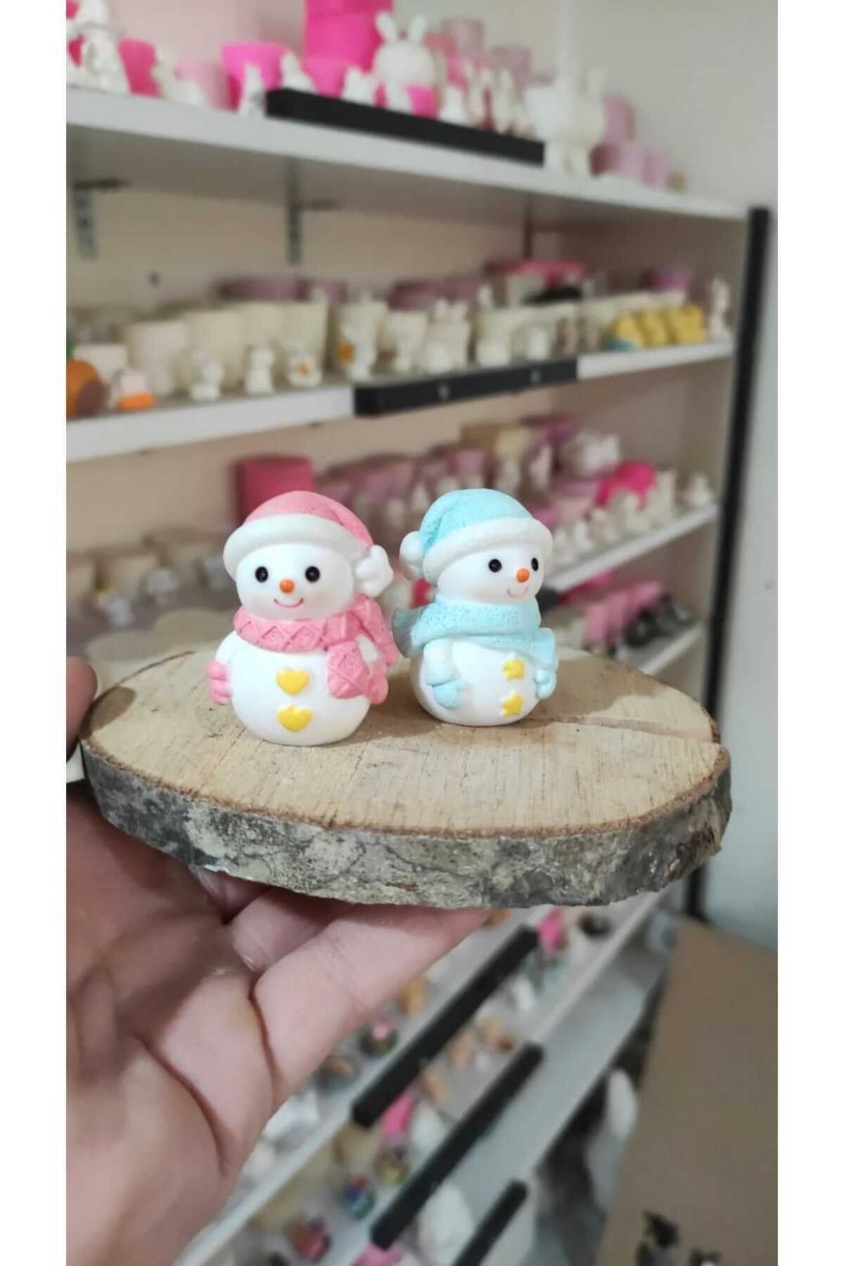 Kardan Adamlar 2 Adet Maket Kürdanlı Cupcake Pasta Süsü Doğum Günü Süsleri