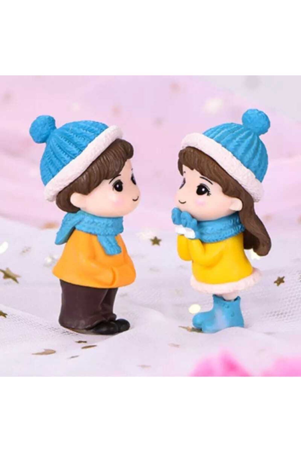 Üşüyen Sevgililer Teraryum Obje Teraryum Diorama Malzemeleri Teraryum Süsleri