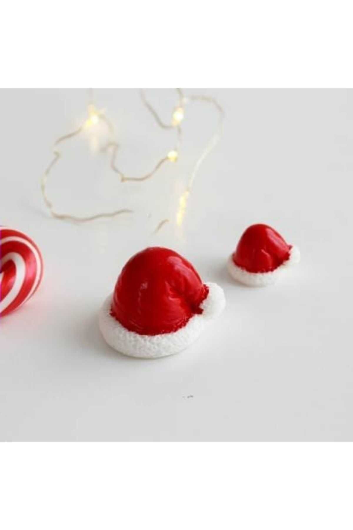 4 Adet Noel Şapka Maket Kürdanlı Cupcake Pasta Süsü Doğum Günü Süsleri Pasta Kürdanı