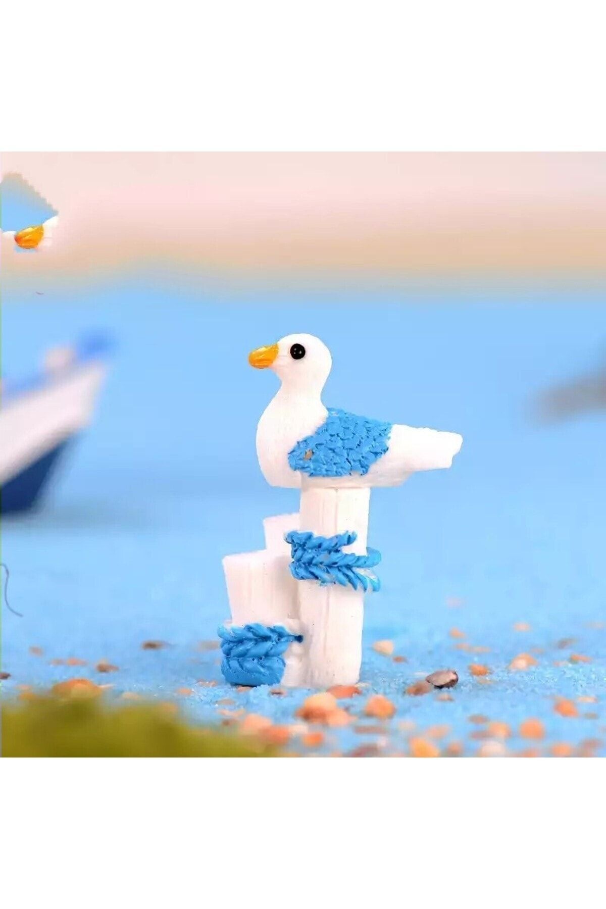Martı 2 Adet Maket Kürdanlı Cupcake Pasta Süsü Doğum Günü Süsleri Kürdan Süsü