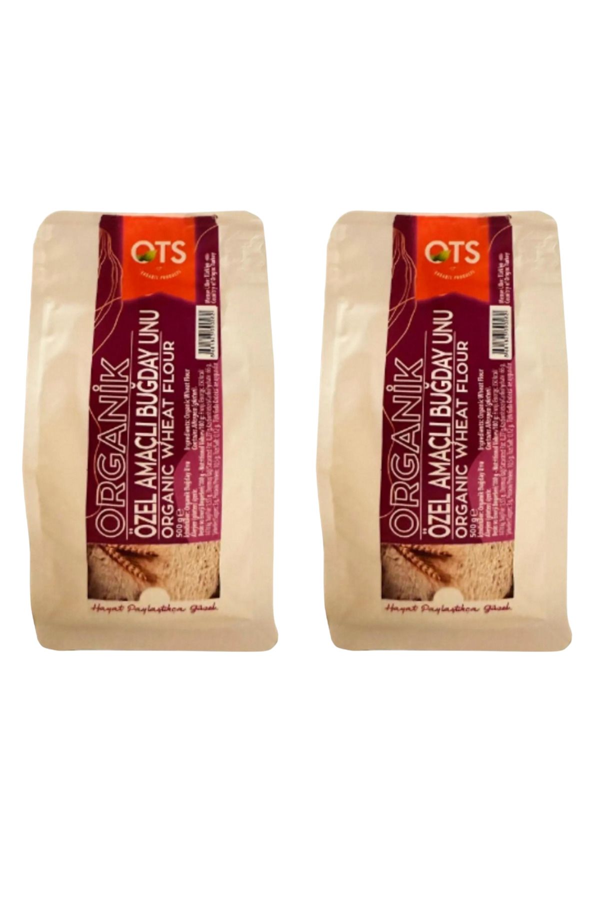 OTS Organik Organik Özel Amaçlı Buğday Unu 500 gr - 2'li Paket