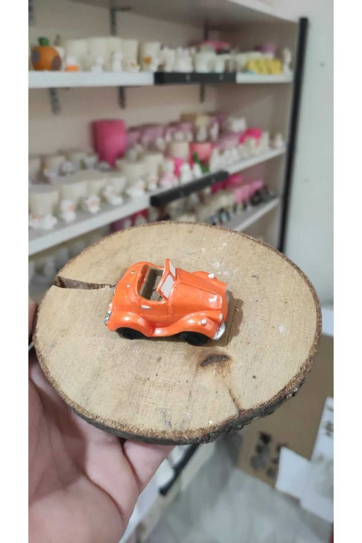 Araba Maket Kürdanlı Cupcake Pasta Süsü Doğum Günü Süsleri Pasta Kürdanı Kürdan Süsü
