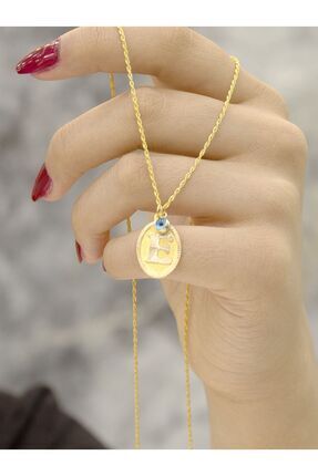 Zeynepli gold & jewelry 14 Ayar Altın E Harfli Kolye