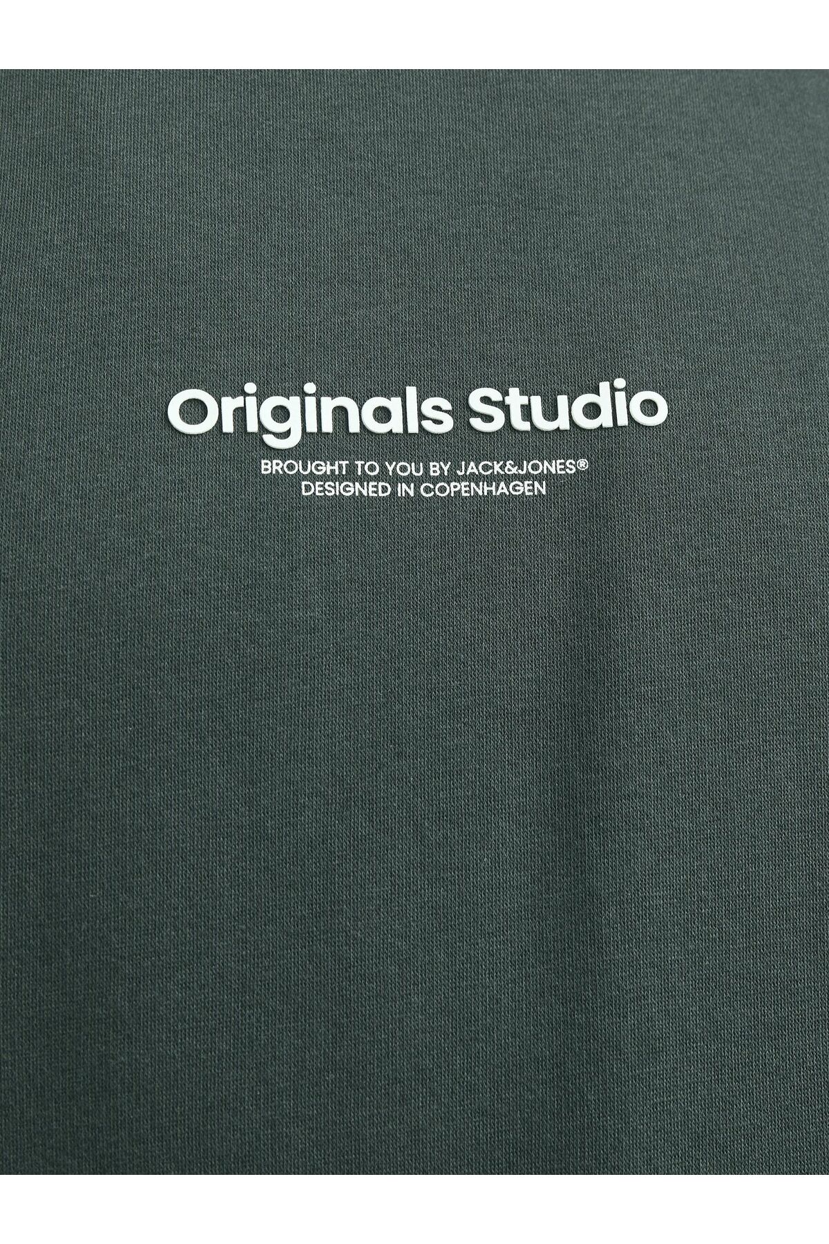 سویشرت مردانه خاکستری جک اند جونز | 12241694 اورجینال - تصویر 6