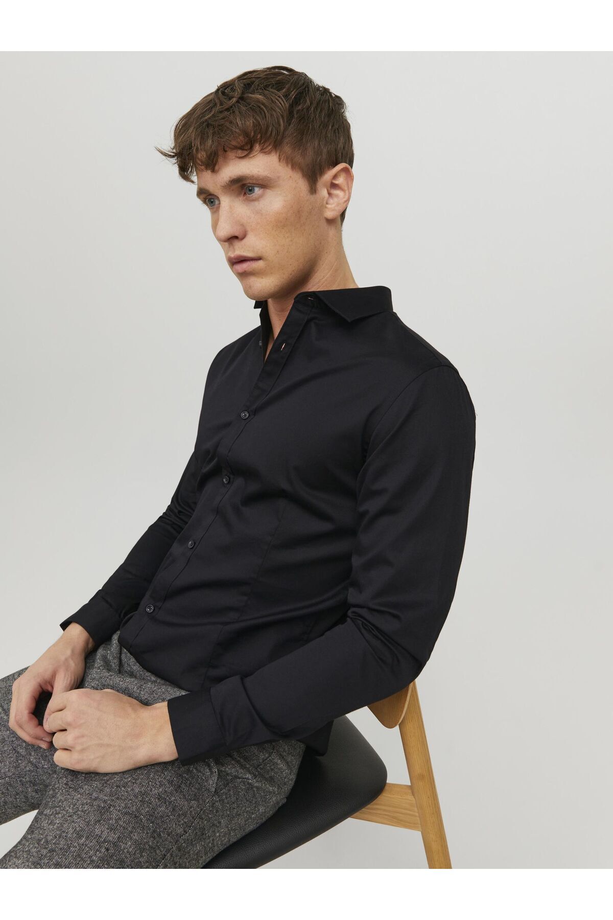 پیراهن مردانه راسته آستین استاندارد | جک اند جونز Jack & Jones 12097662 - تصویر 8