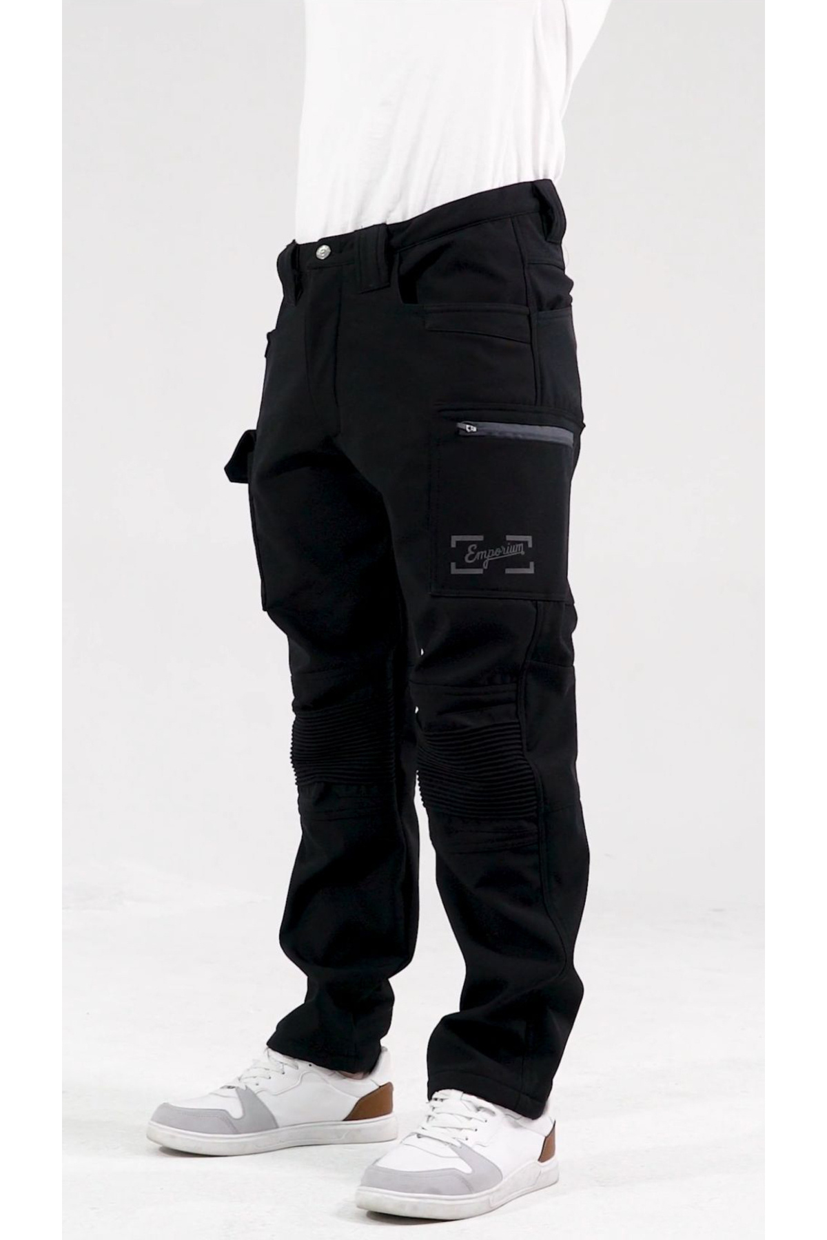 Emporium Daytona Softshell Polarlı Motorcu Pantolonu Siyah