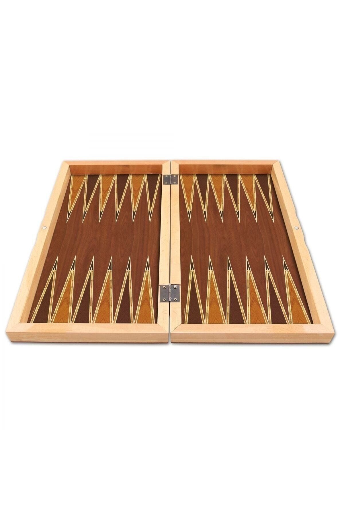 Onay Store-Solid Walnut Backgammon Large Size Backgammon - 1st Quality Large Size Backgammon - Luxury Polished Backgammon - Elite Backgammon Set 2