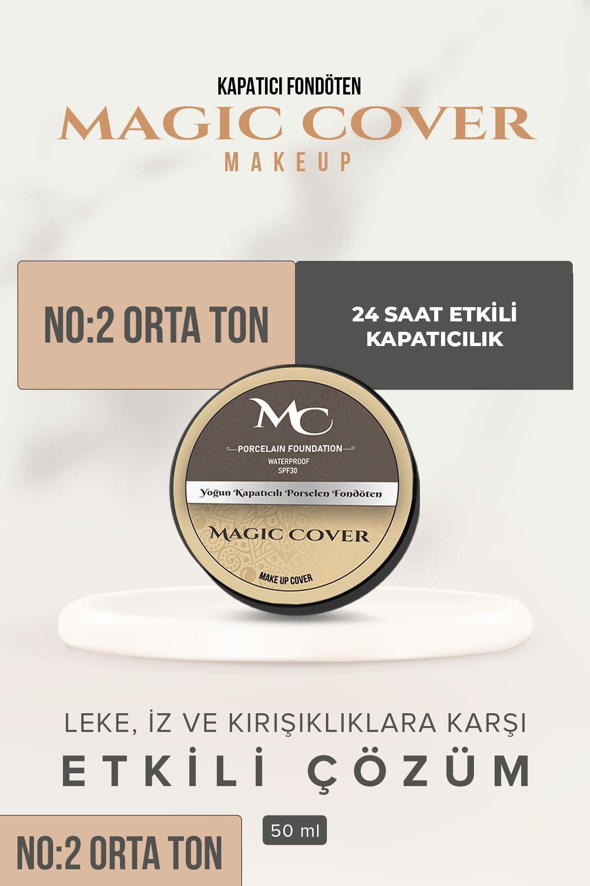 Magic Cover Makeup Magic Cover Fondöten - Orta Ton | No 2