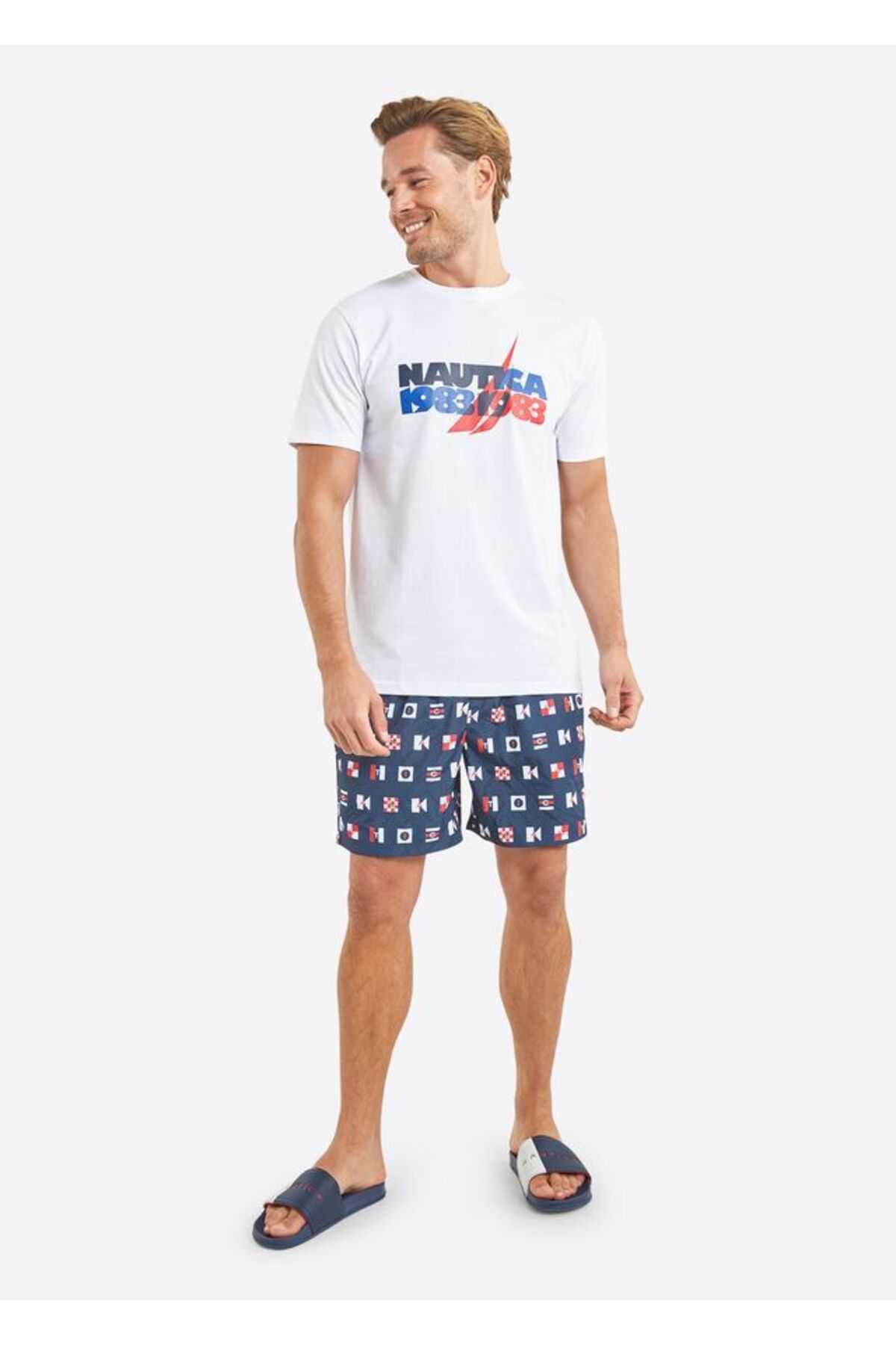 Nautica Men's Navy Blue Sea Shorts - N1M01615