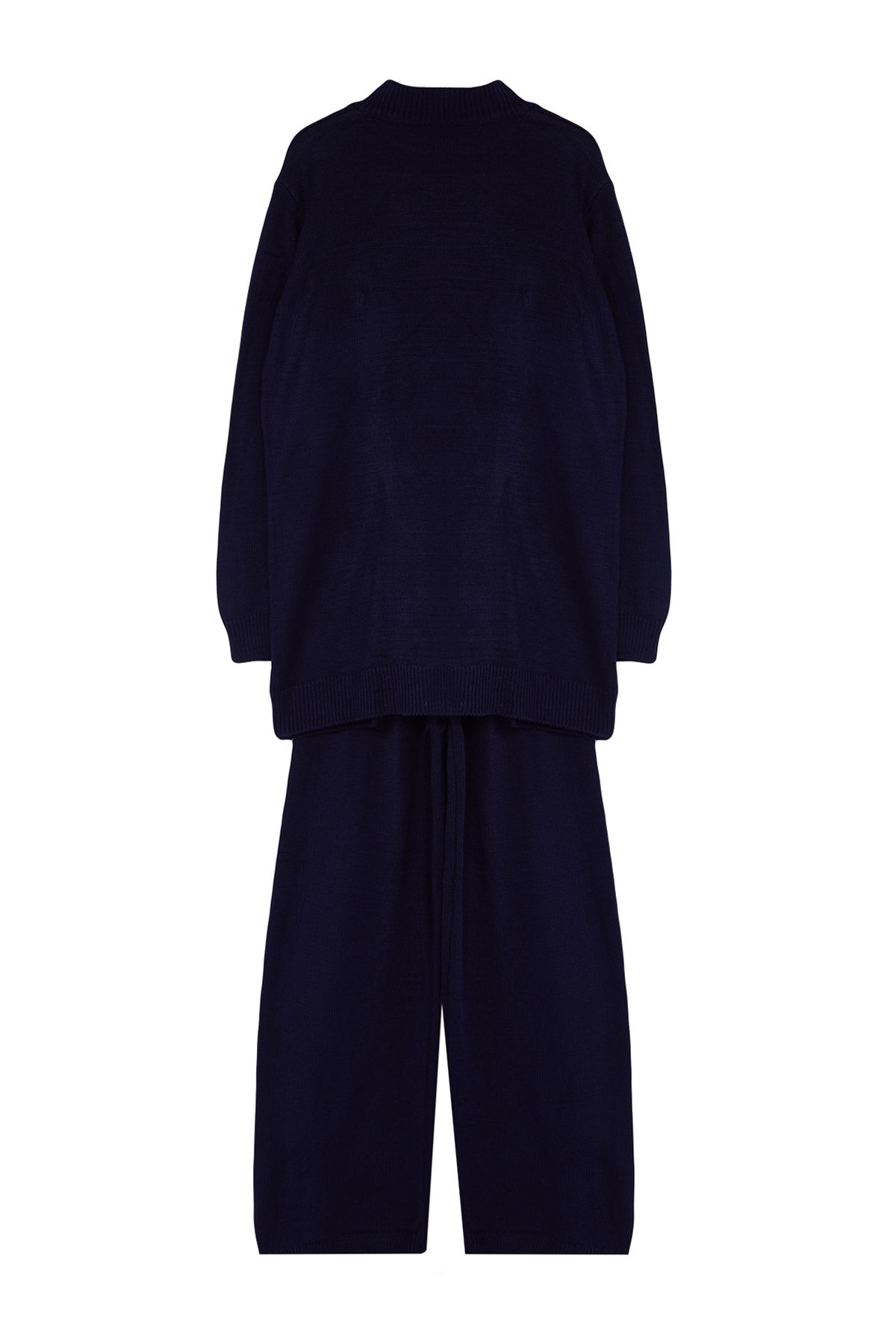 Trendyol Modest-Granatowy zestaw swetrów i spodni z dzianiny - szczegółowo zapinany na guziki TCTAW25US00017 7