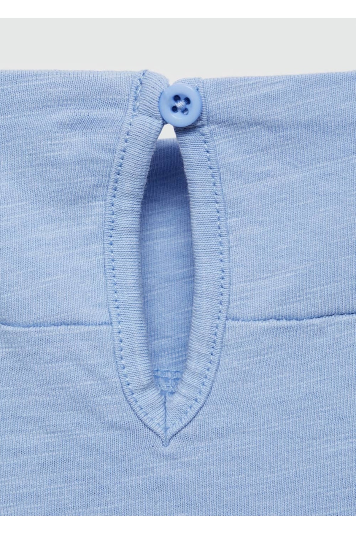 لباس مجلسی دخترانه آبی منگوMANGO Kids | 67087916 اورجینال - تصویر 4