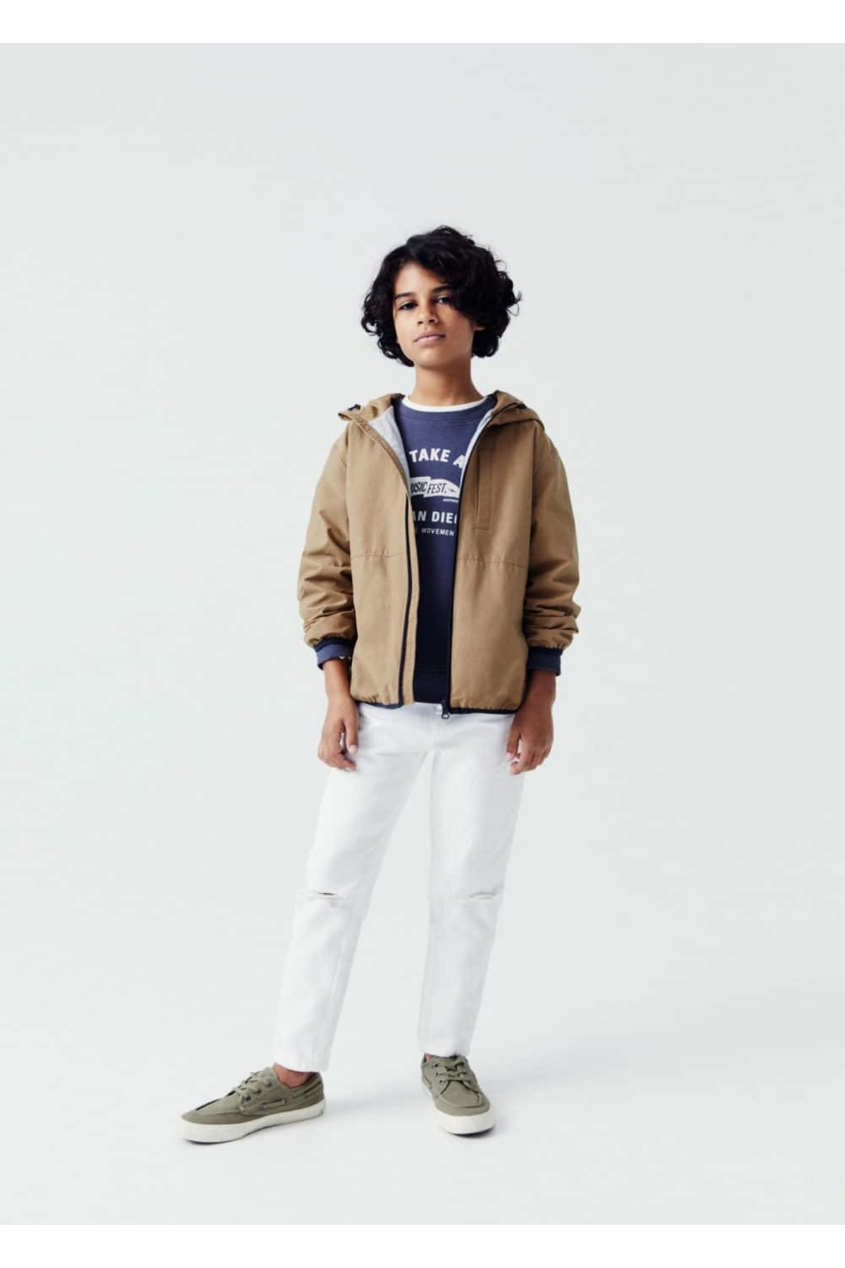 شلوار جین پسرانه مانگو کیدز MANGO Kids اورجینال پسرانه کد کالا 67090669 - تصویر 3