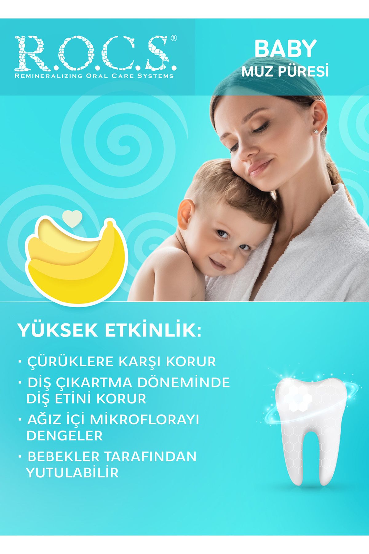 R.O.C.S.-R.O.C.SBaby 0-3 Years Baby Toothpaste with Banana Puree Taste 45G 3