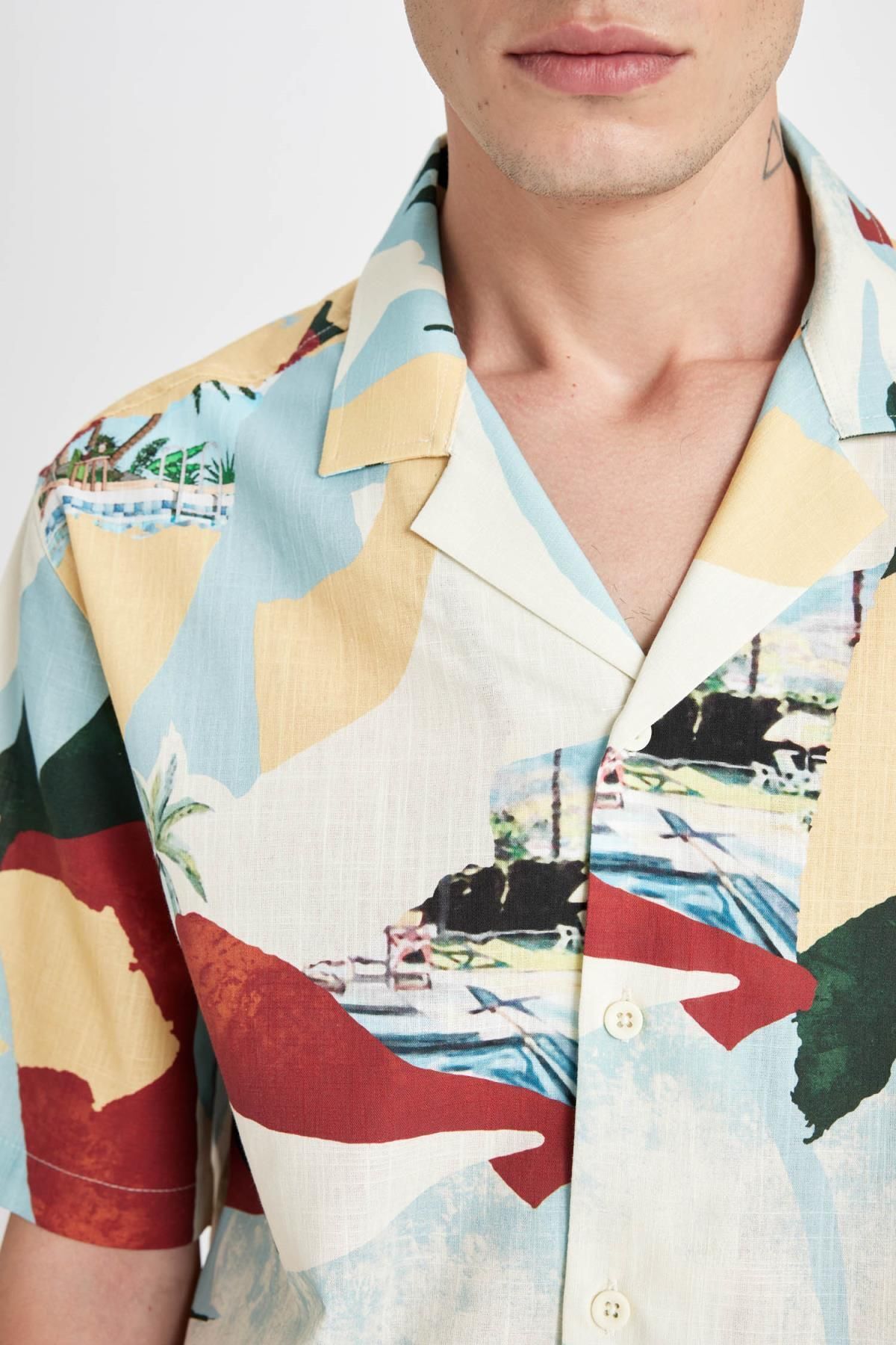 پیراهن مردانه دفاکتو | D4623AX24HS Defacto - Image 5