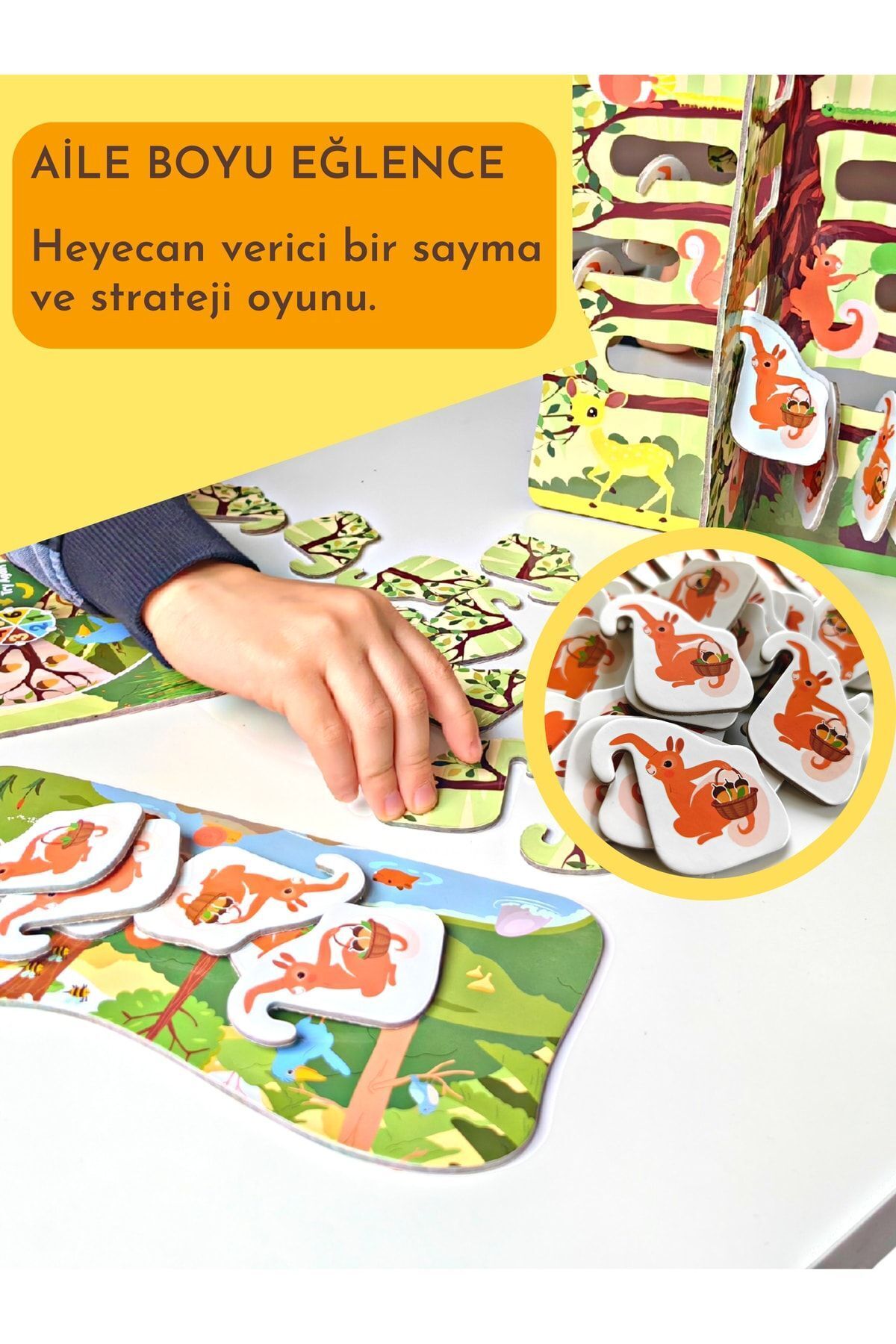 DoerKids Sinsi Sincaplar 3d Eğitici Strateji Kutu Oyunu | Sneaky Squirrel fotoğrafı 4 (önizleme)